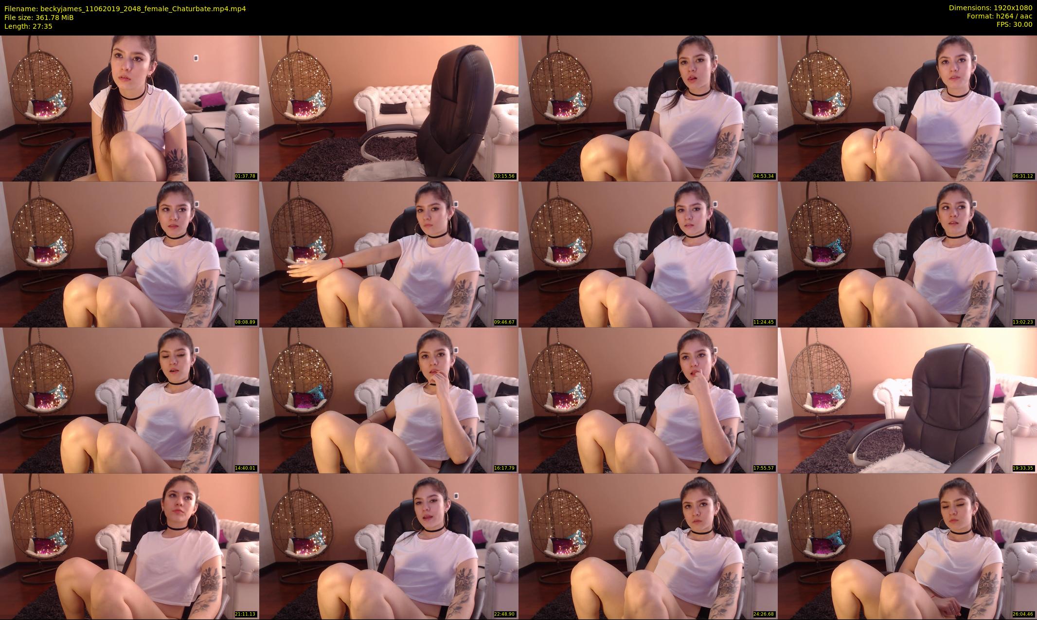 beckyjames — 28 minute Chaturbate female cam show recording, 1080p, Jun 11, 2019