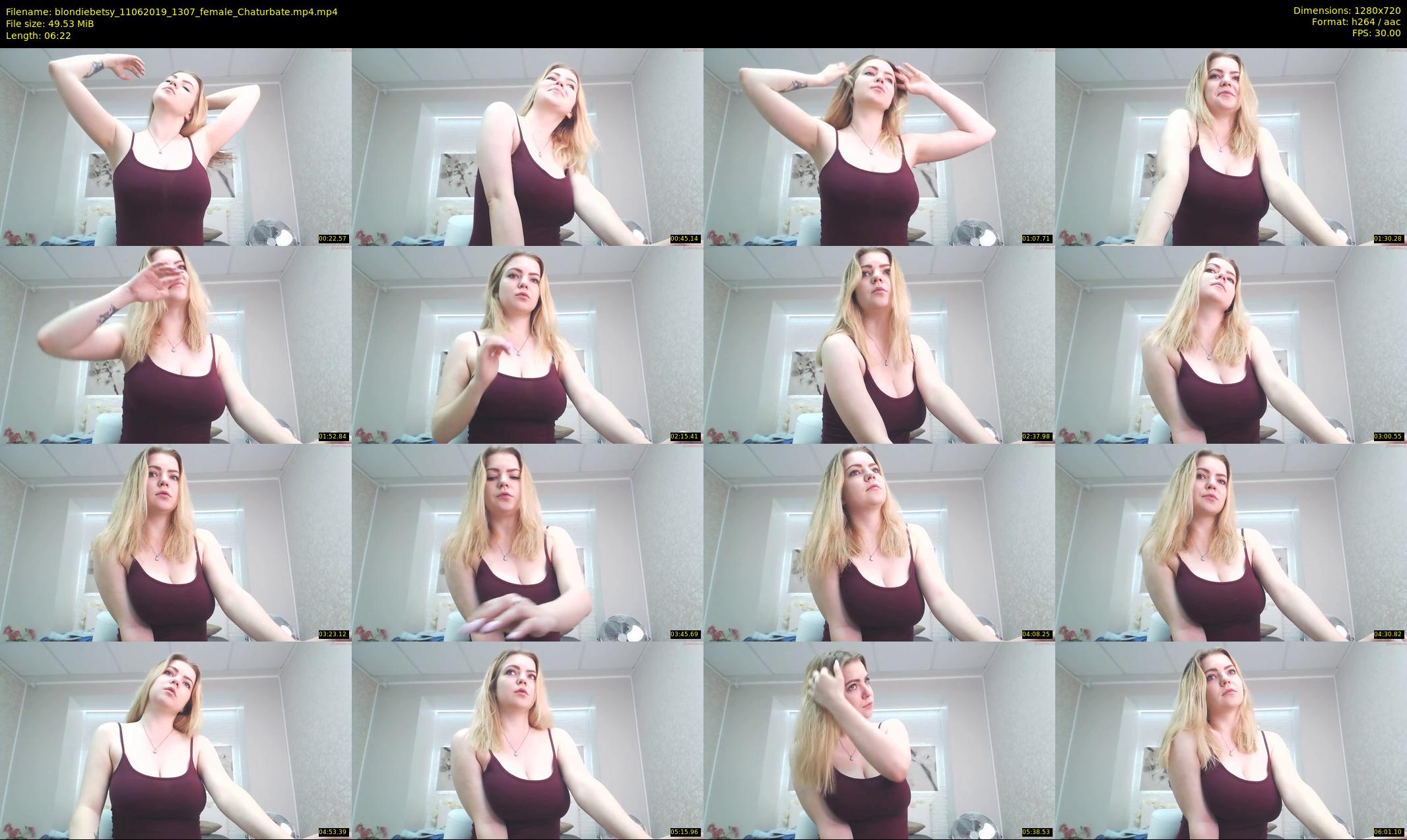 blondiebetsy — 7 minute Chaturbate female cam show recording, 720p, Jun 11, 2019