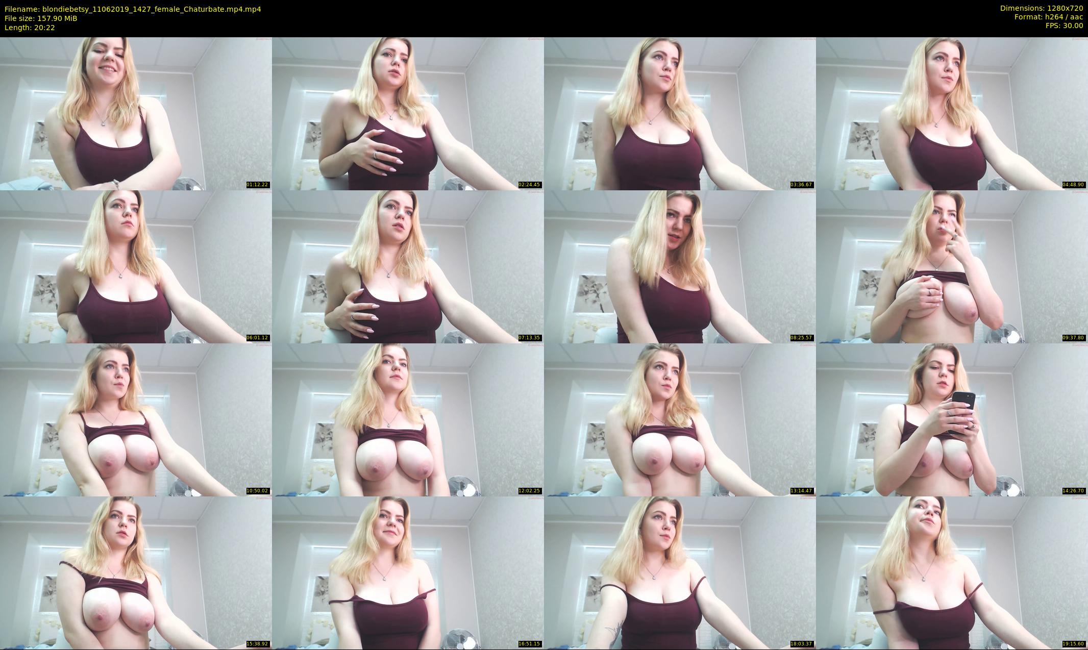 blondiebetsy — 21 minute Chaturbate female cam show recording, 720p, Jun 11, 2019