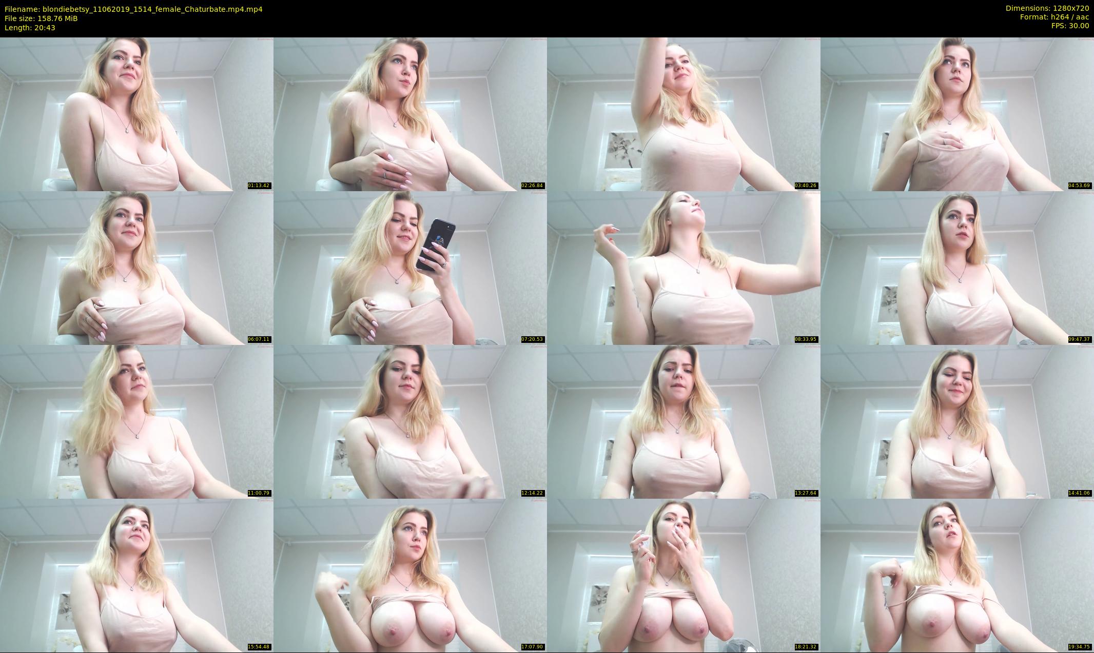 blondiebetsy — 21 minute Chaturbate female cam show recording, 720p, Jun 11, 2019