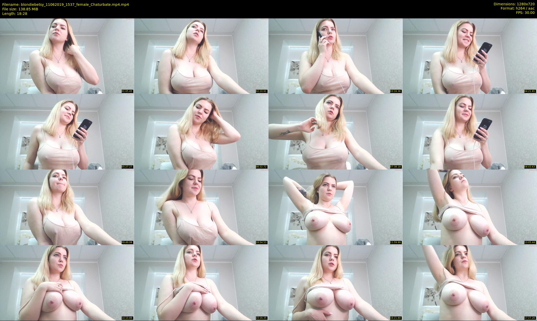 blondiebetsy — 19 minute Chaturbate female cam show recording, 720p, Jun 11, 2019