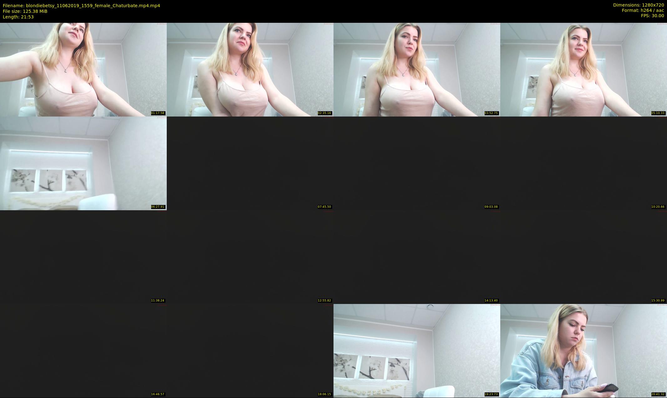 blondiebetsy — 22 minute Chaturbate female cam show recording, 720p, Jun 11, 2019