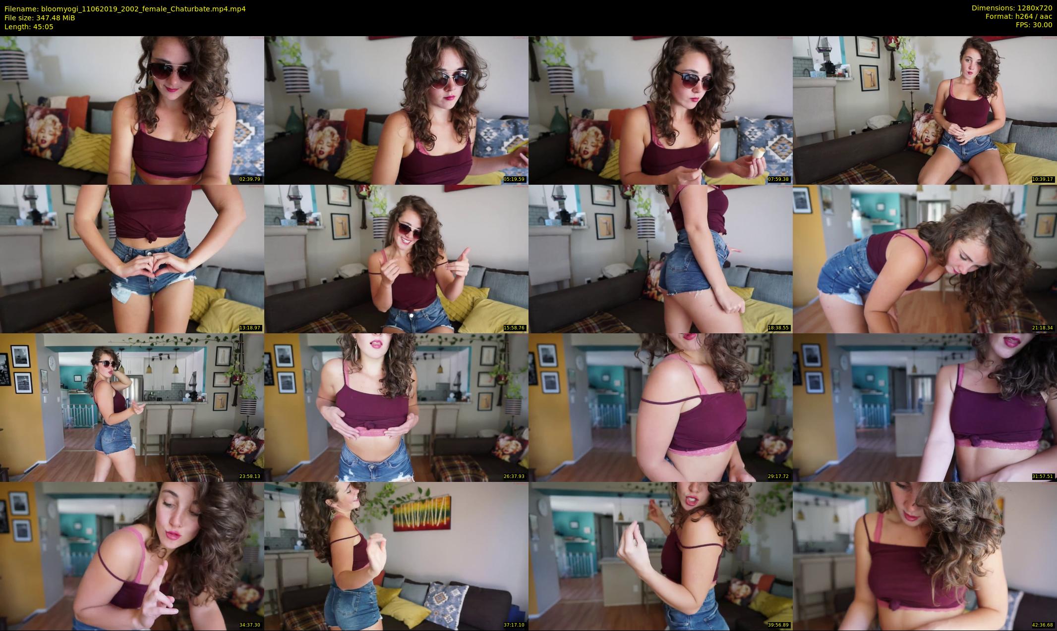 bloomyogi — 46 minute Chaturbate female cam show recording, 720p, Jun 11, 2019
