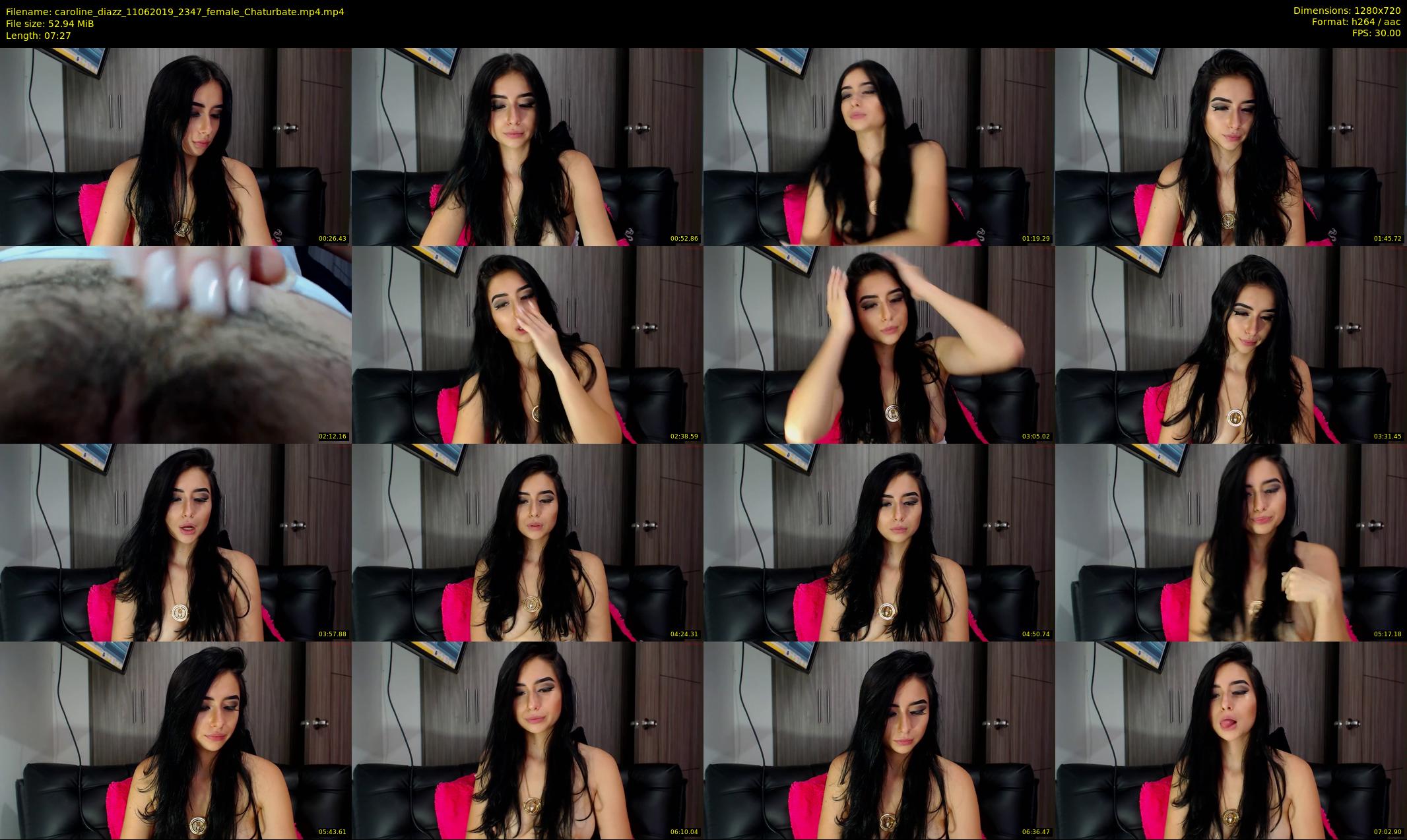 caroline_diazz — 8 minute Chaturbate female cam show recording, 720p, Jun 11, 2019