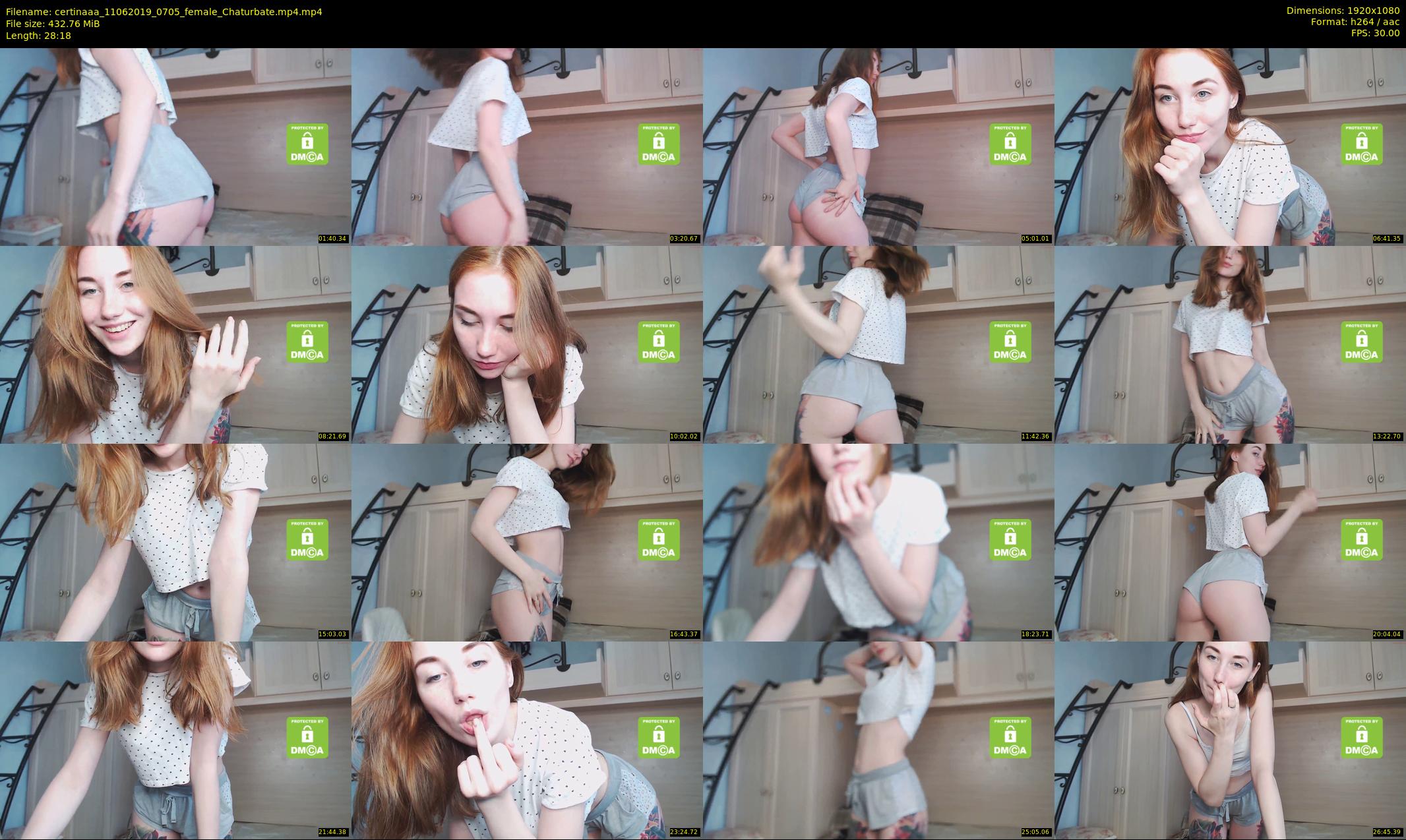 certinaaa — 29 minute Chaturbate female cam show recording, 1080p, Jun 11, 2019