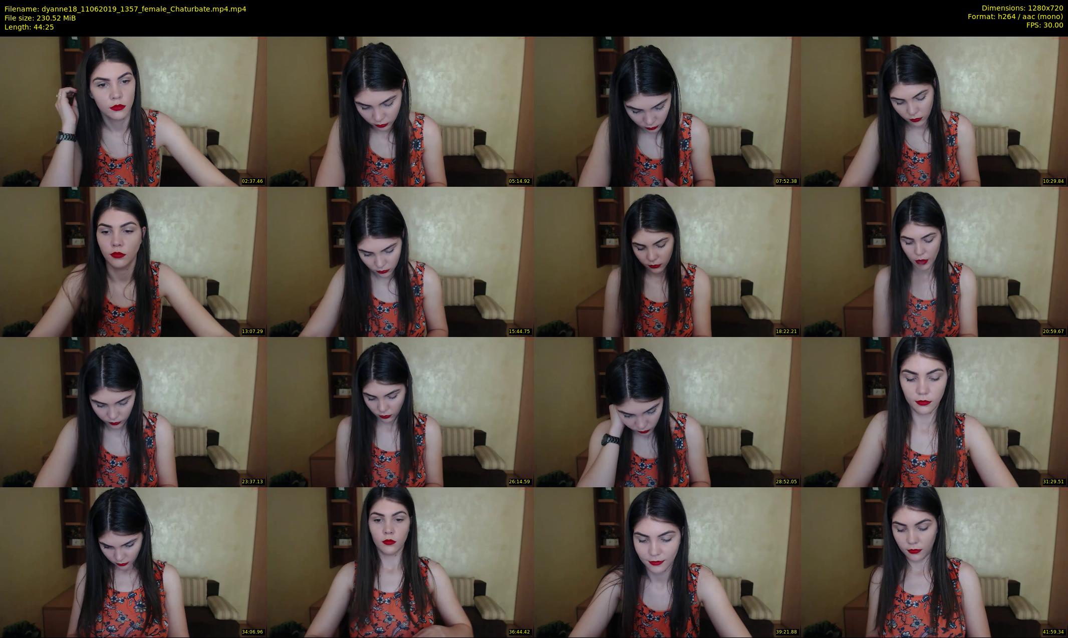 dyanne18 — 45 minute Chaturbate female cam show recording, 720p, Jun 11, 2019