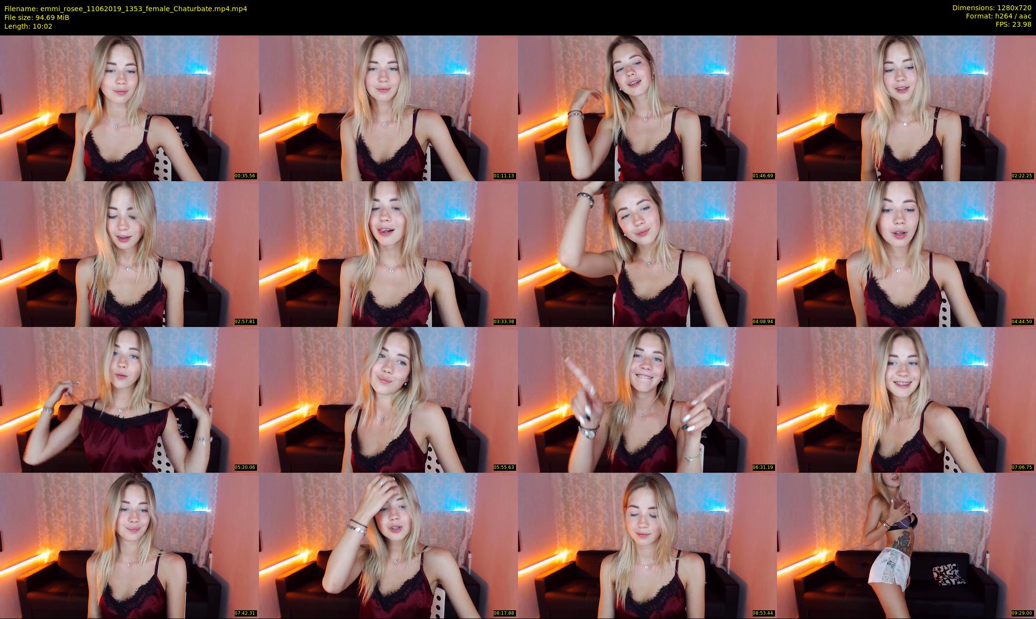 emmi_rosee — 11 minute Chaturbate female cam show recording, 720p, Jun 11, 2019