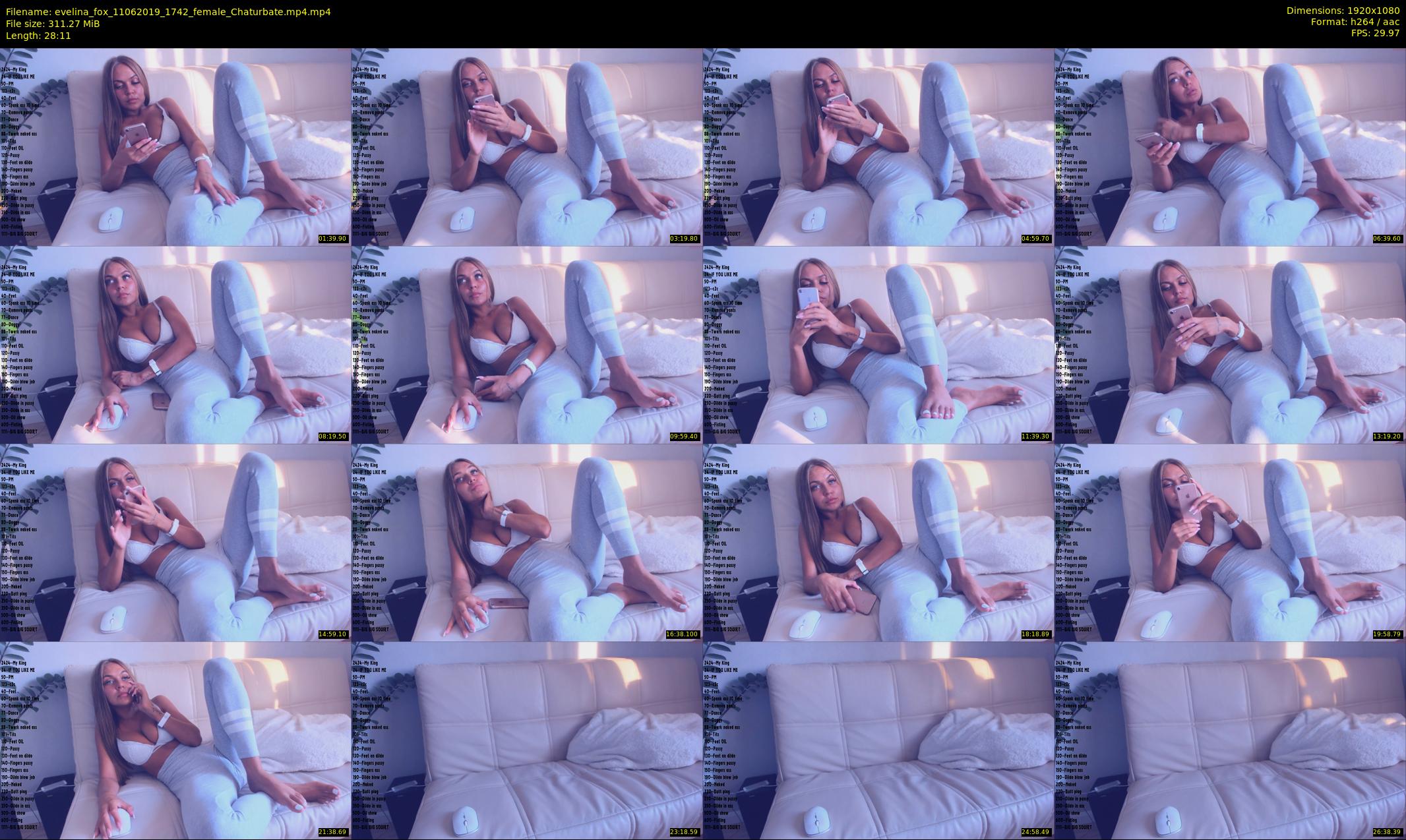 evelina_fox — 29 minute Chaturbate female cam show recording, 1080p, Jun 11, 2019