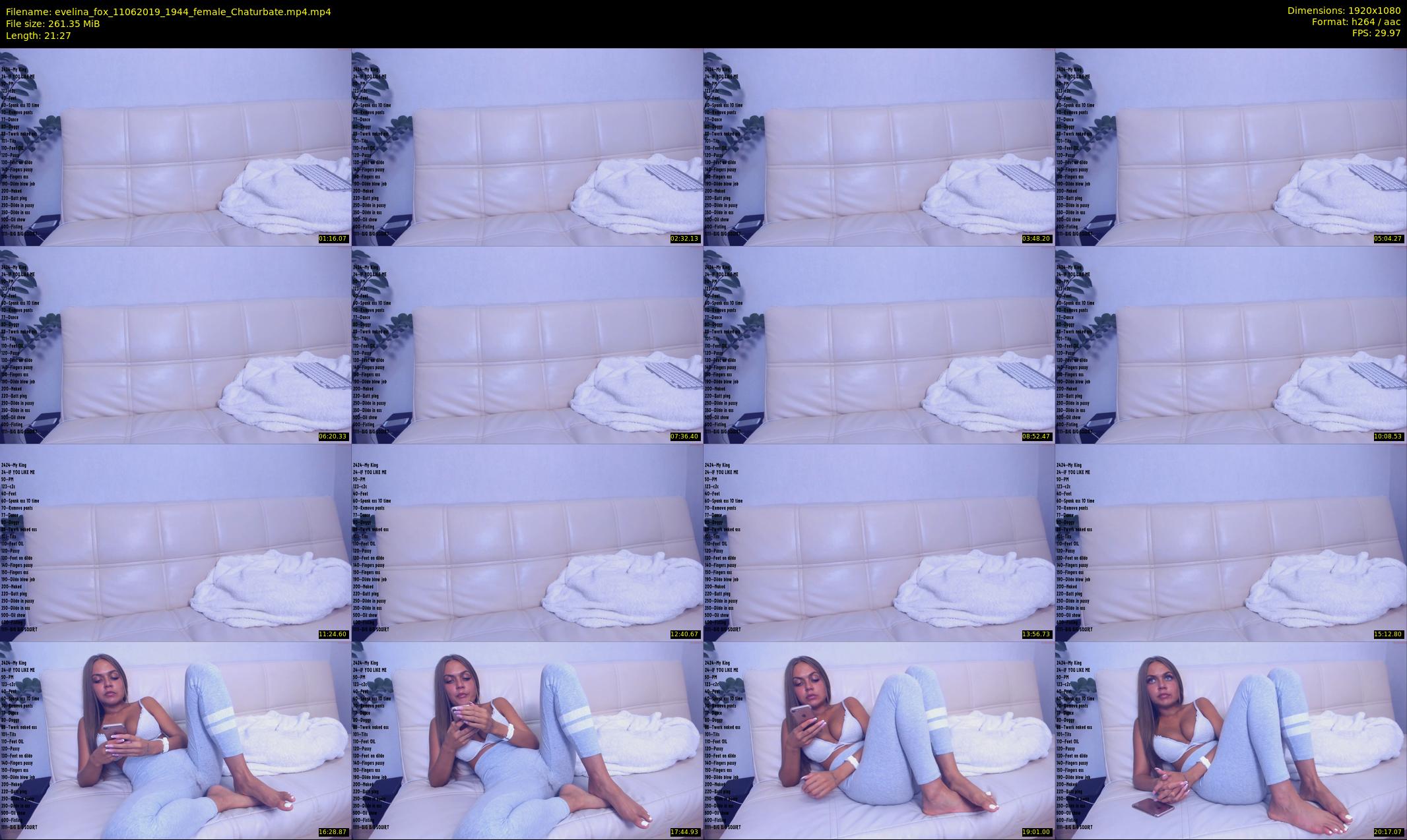 evelina_fox — 22 minute Chaturbate female cam show recording, 1080p, Jun 11, 2019