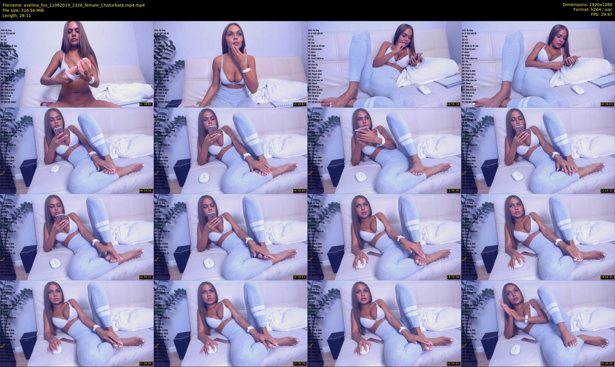 evelina_fox — 29 minute Chaturbate female cam show recording, 1080p, Jun 11, 2019