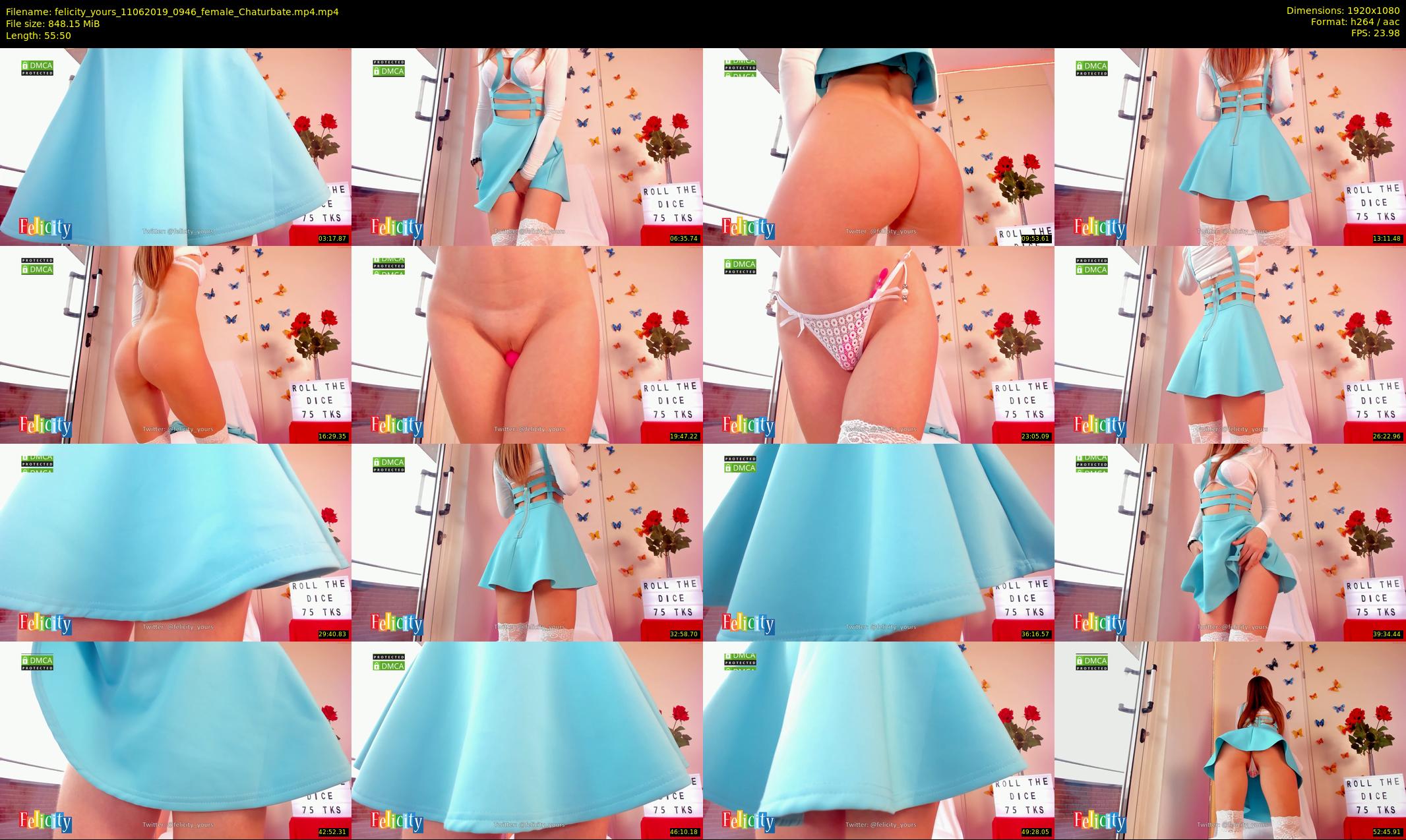 felicity_yours — 56 minute Chaturbate female cam show recording, 1080p, Jun 11, 2019