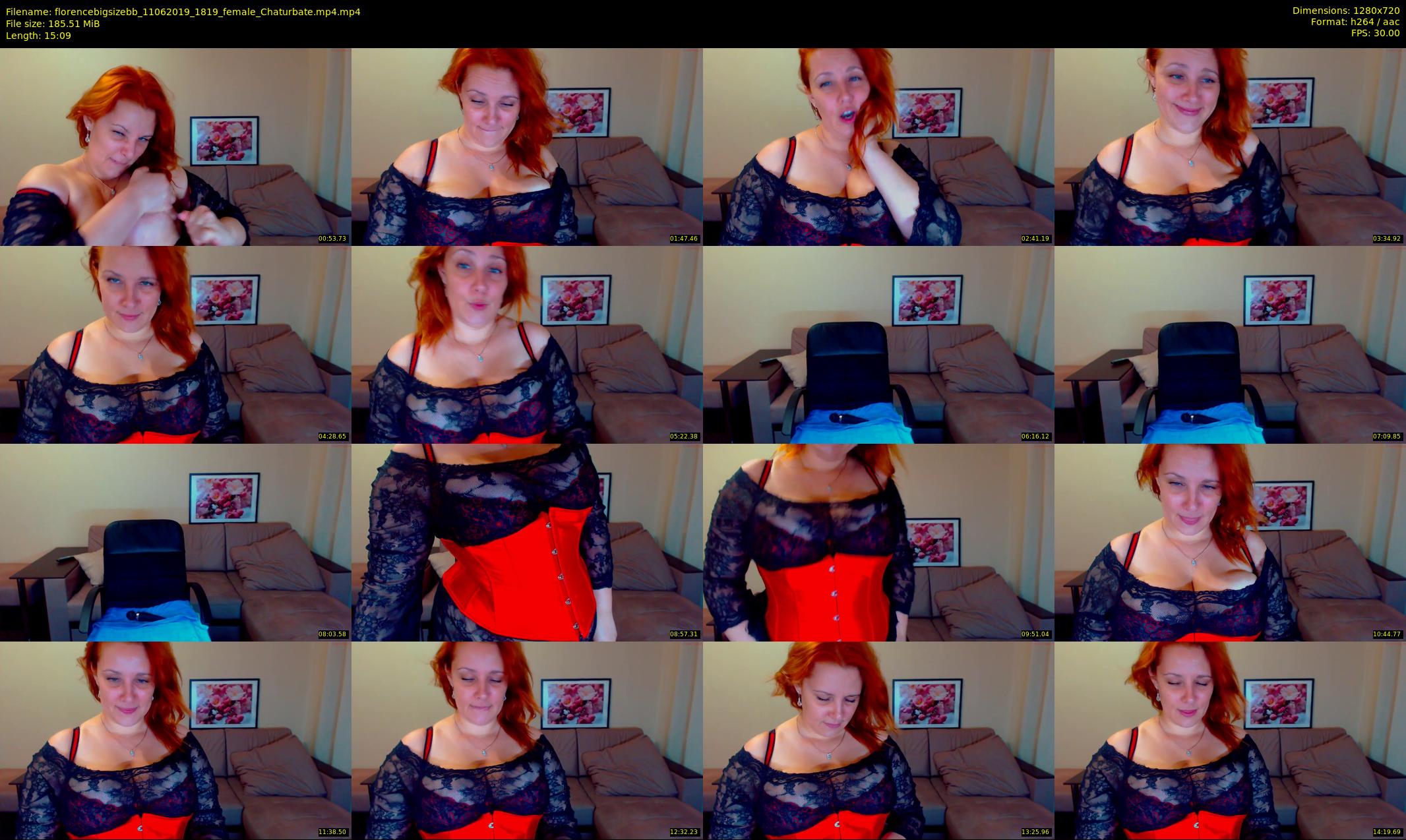 florencebigsizebb — 16 minute Chaturbate female cam show recording, 720p, Jun 11, 2019