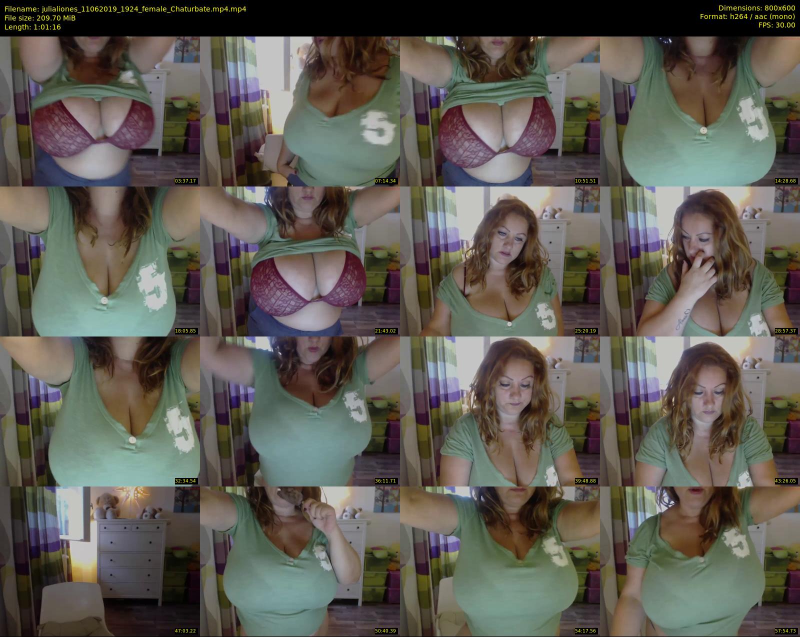 julialiones — 62 minute Chaturbate female cam show recording, 480p, Jun 11, 2019