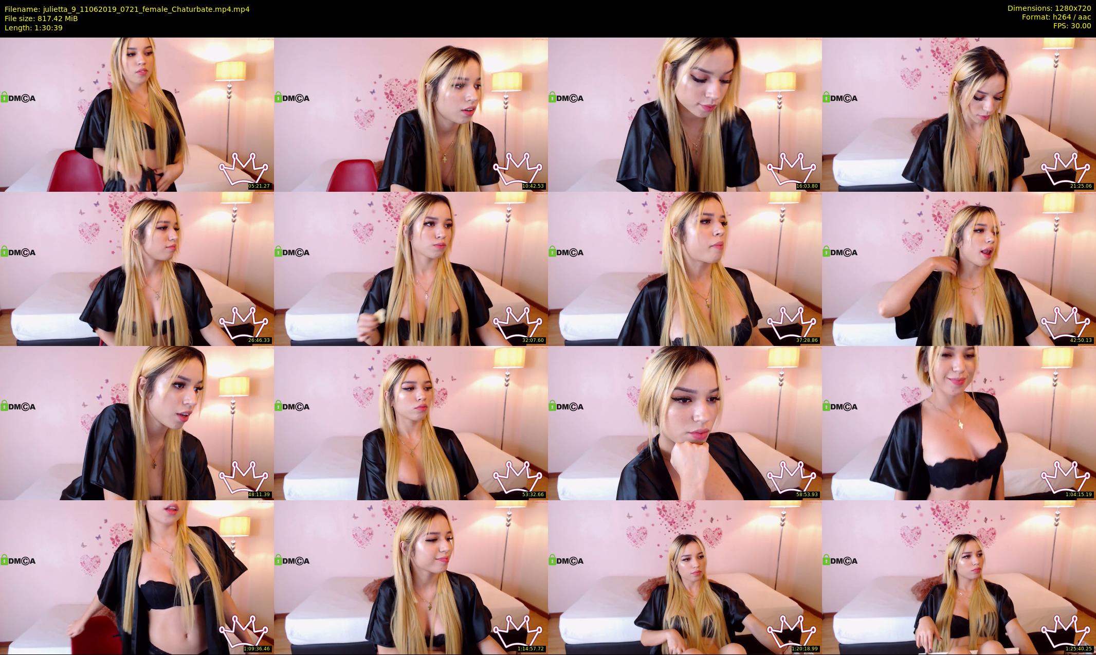 julietta_9 — 91 minute Chaturbate female cam show recording, 720p, Jun 11, 2019
