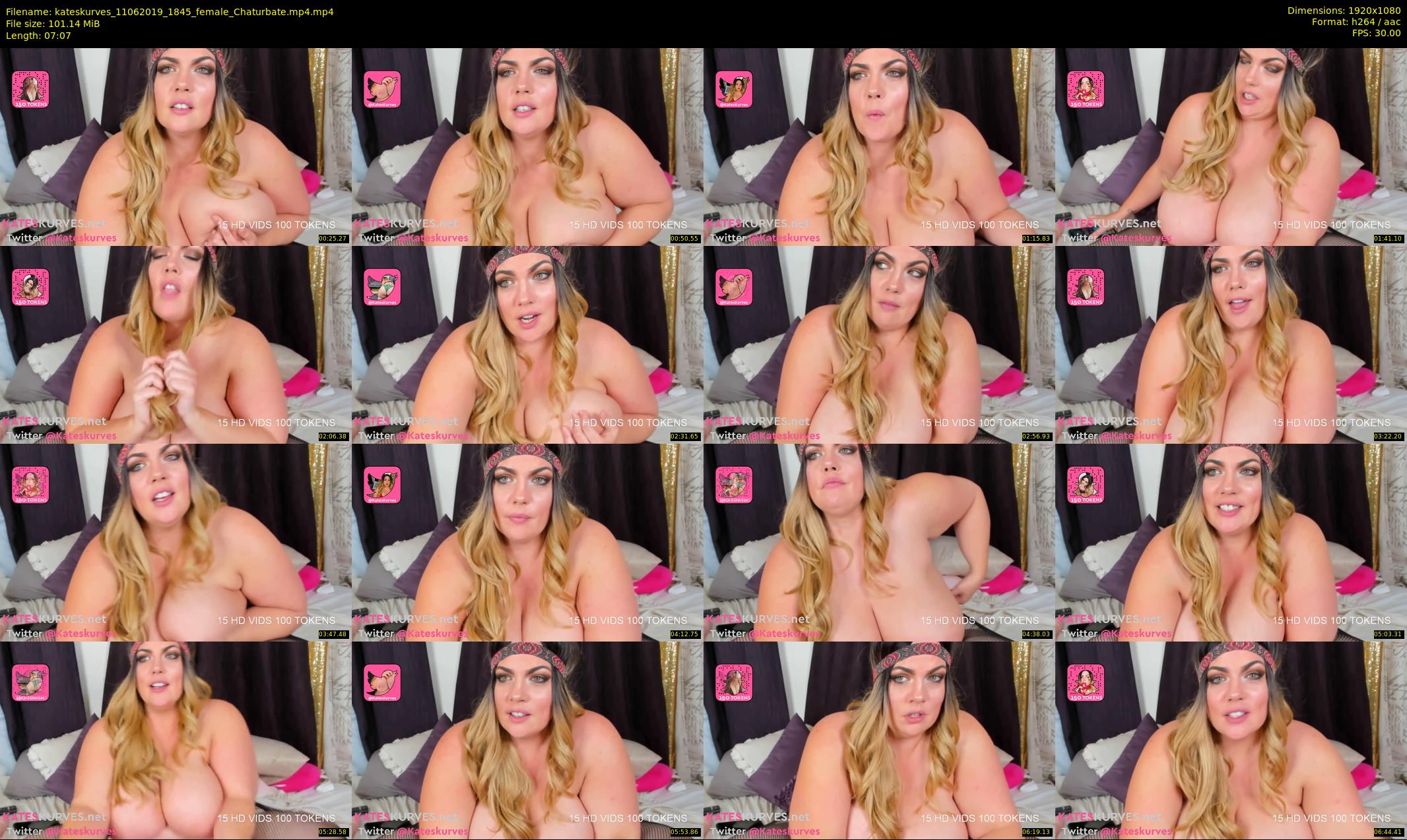 kateskurves — 8 minute Chaturbate female cam show recording, 1080p, Jun 11, 2019