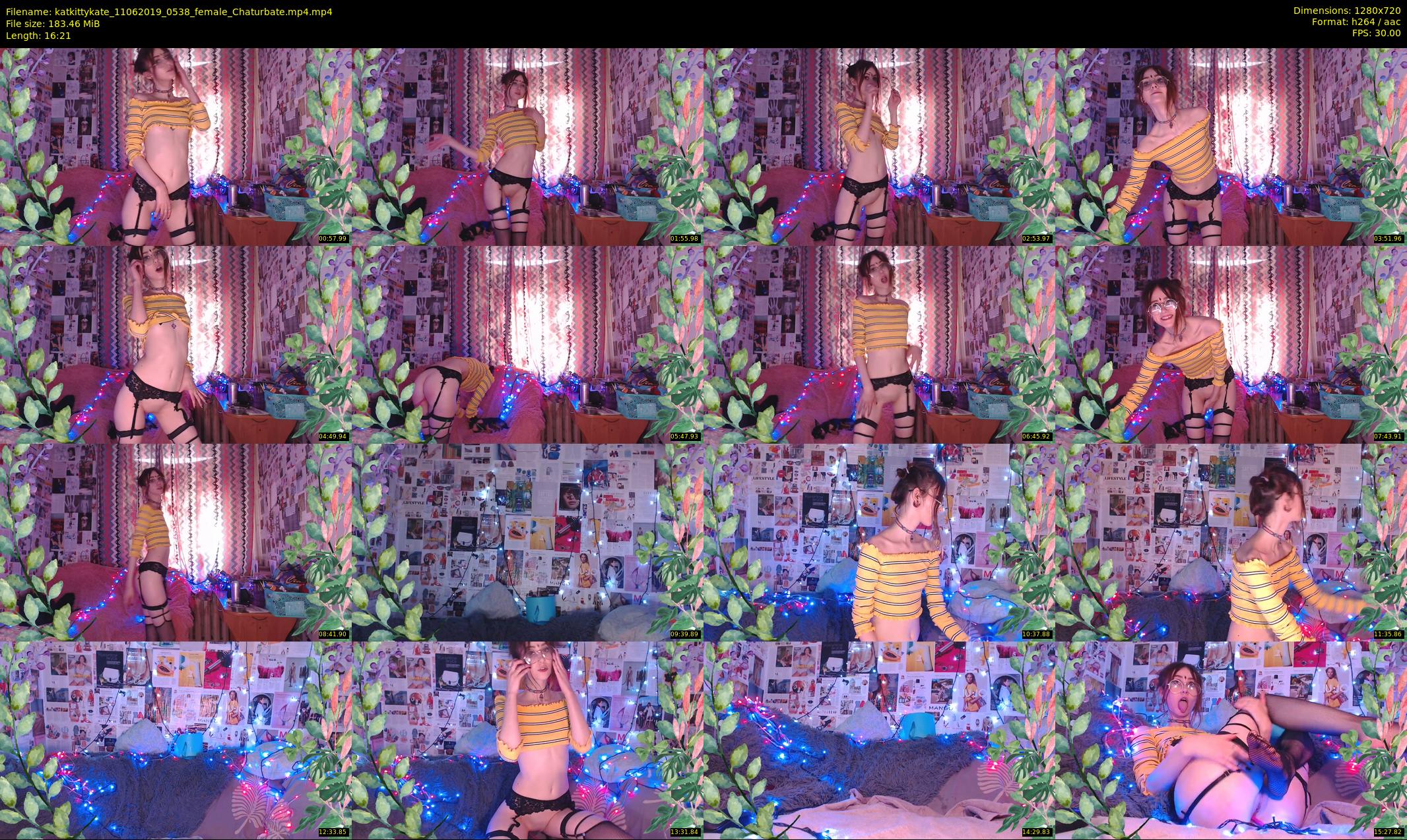katkittykate — 17 minute Chaturbate female cam show recording, 720p, Jun 11, 2019