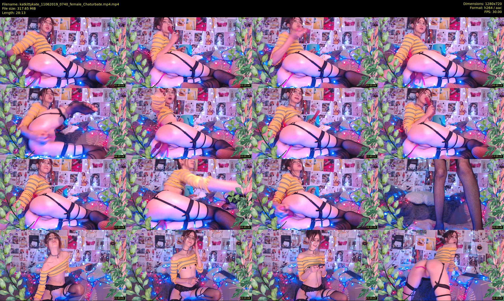 katkittykate — 29 minute Chaturbate female cam show recording, 720p, Jun 11, 2019
