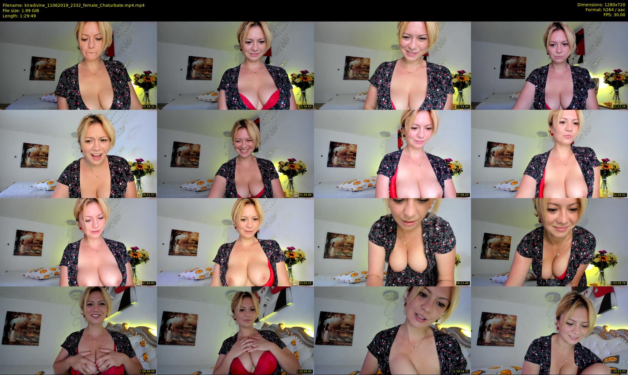 kiradivine — 90 minute Chaturbate female cam show recording, 720p, Jun 11, 2019