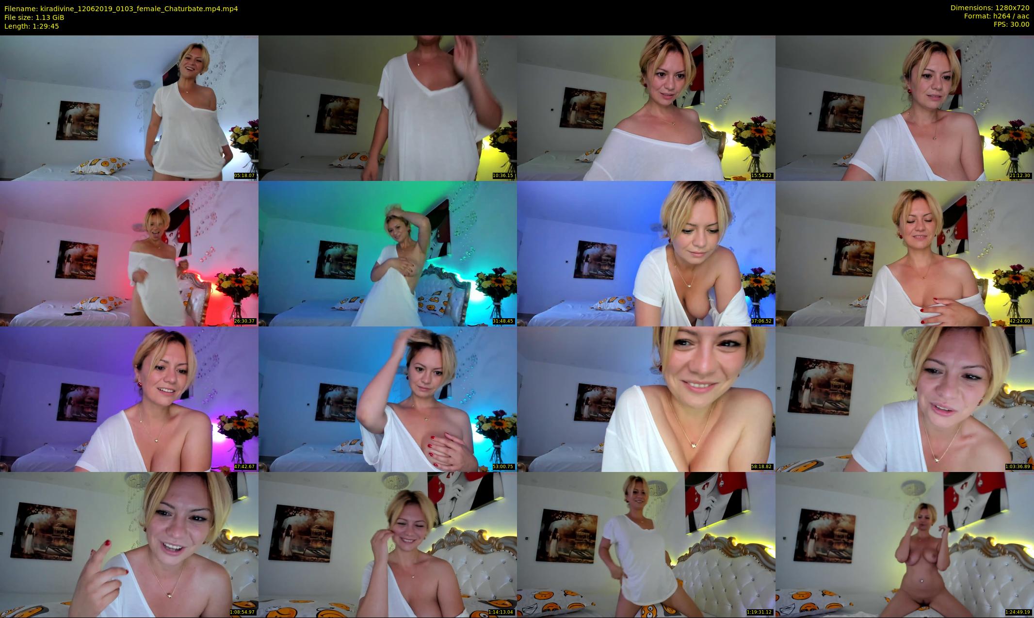 kiradivine — 90 minute Chaturbate female cam show recording, 720p, Jun 12, 2019