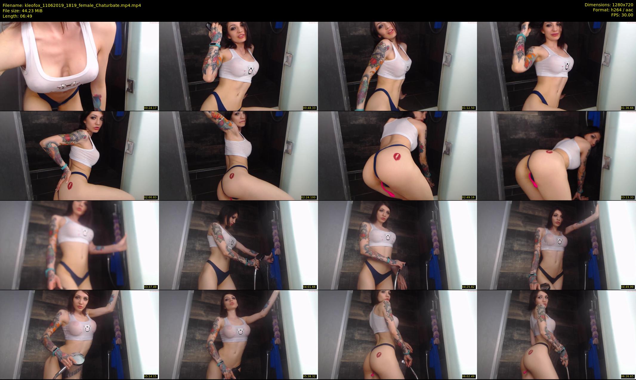 kleofox — 7 minute Chaturbate female cam show recording, 720p, Jun 11, 2019