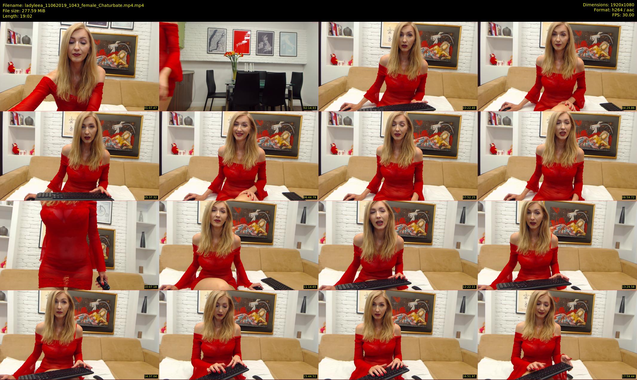 ladyleea — 20 minute Chaturbate female cam show recording, 1080p, Jun 11, 2019
