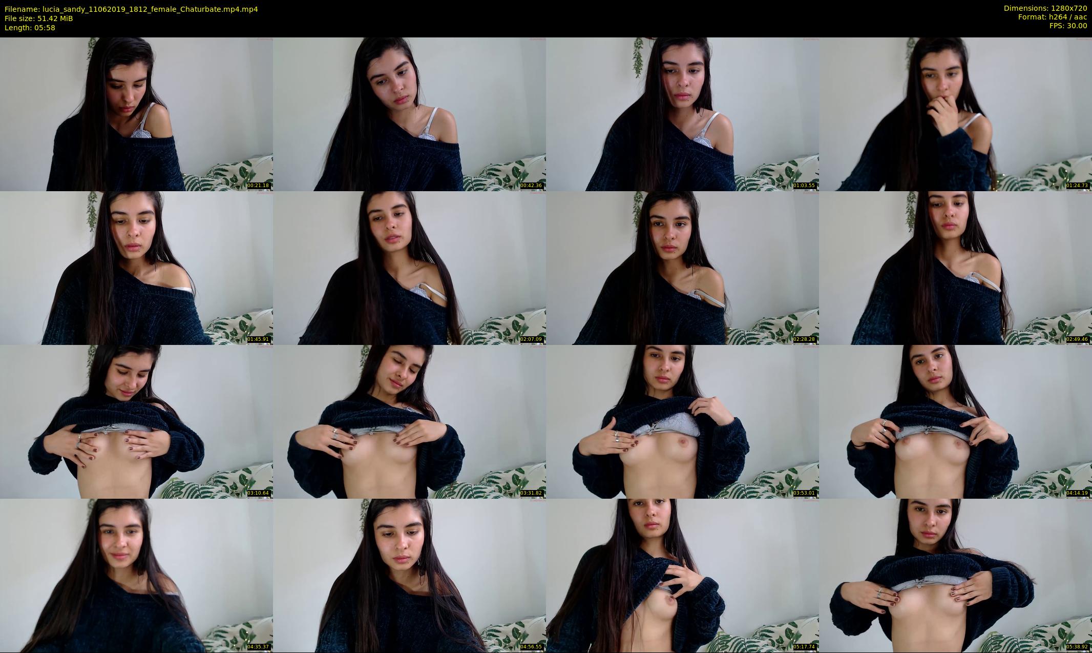 lucia_sandy — 6 minute Chaturbate female cam show recording, 720p, Jun 11, 2019
