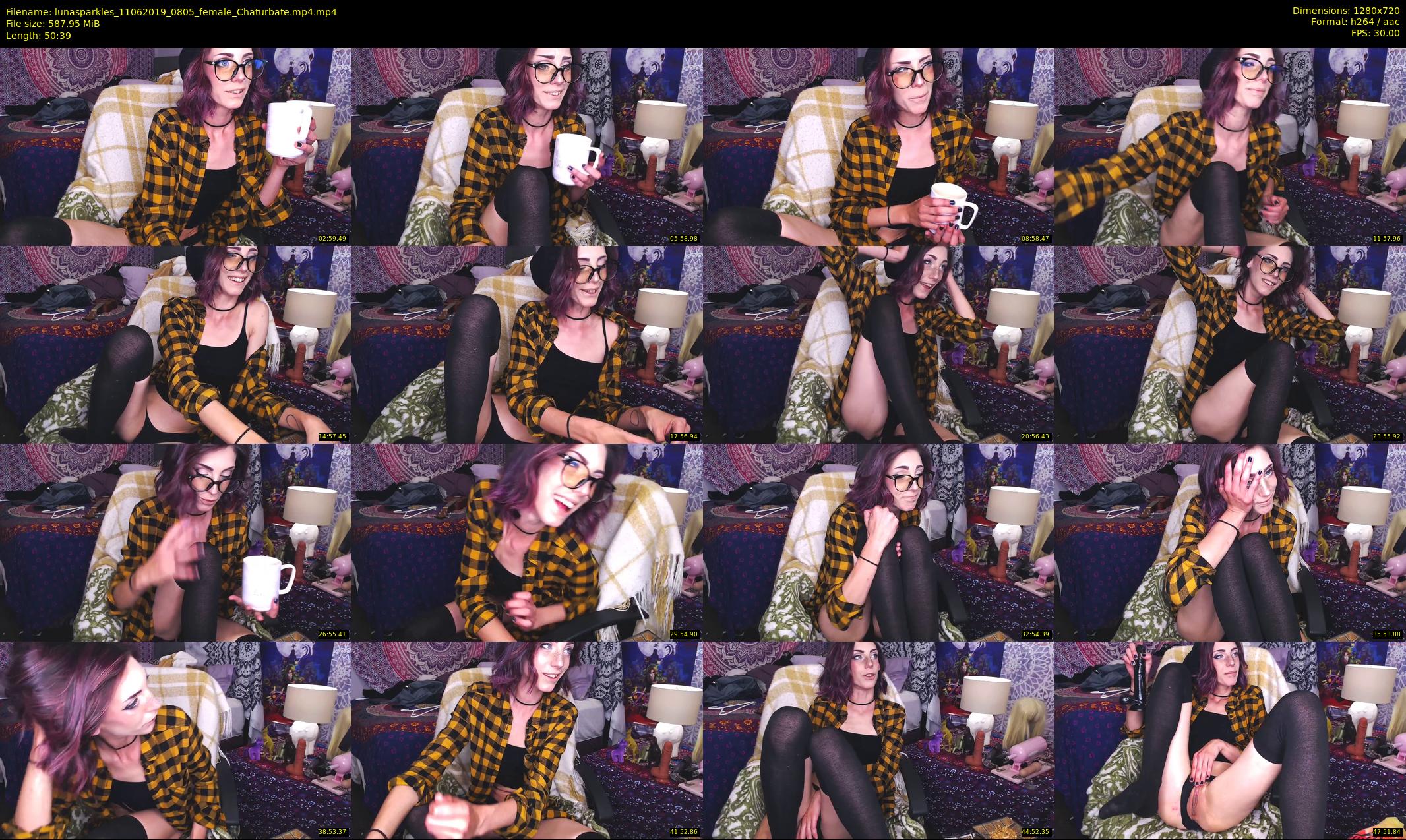 lunasparkles — 51 minute Chaturbate female cam show recording, 720p, Jun 11, 2019