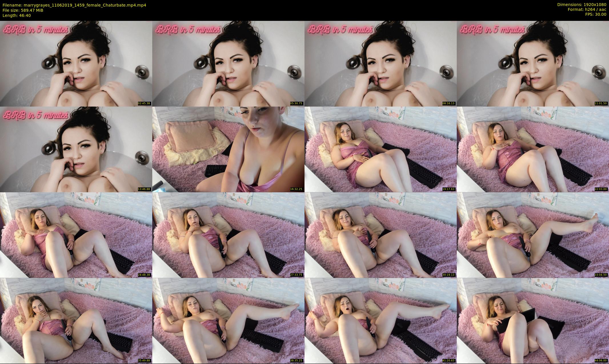 marrygrayes — 47 minute Chaturbate female cam show recording, 1080p, Jun 11, 2019