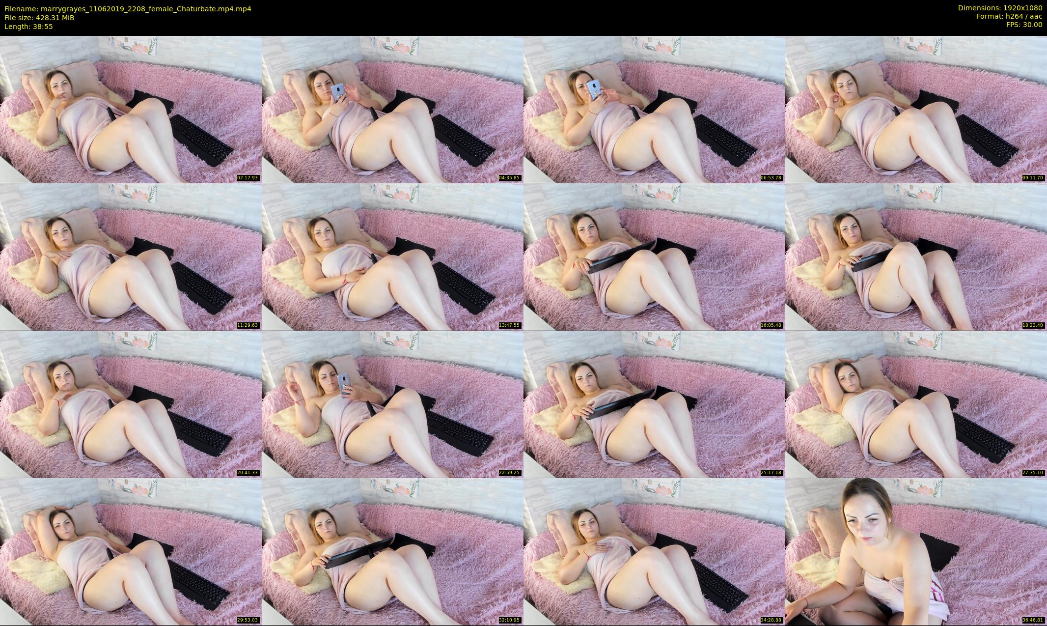 marrygrayes — 39 minute Chaturbate female cam show recording, 1080p, Jun 11, 2019