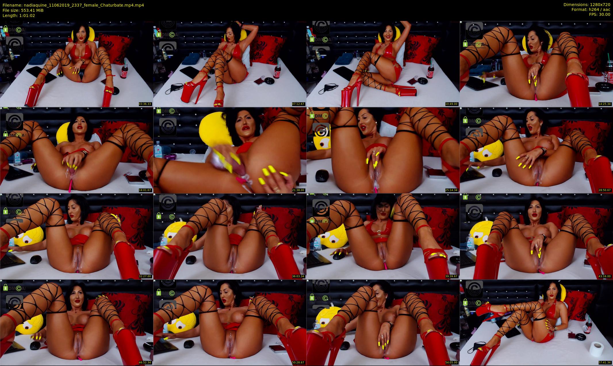 nadiaquine — 62 minute Chaturbate female cam show recording, 720p, Jun 11, 2019