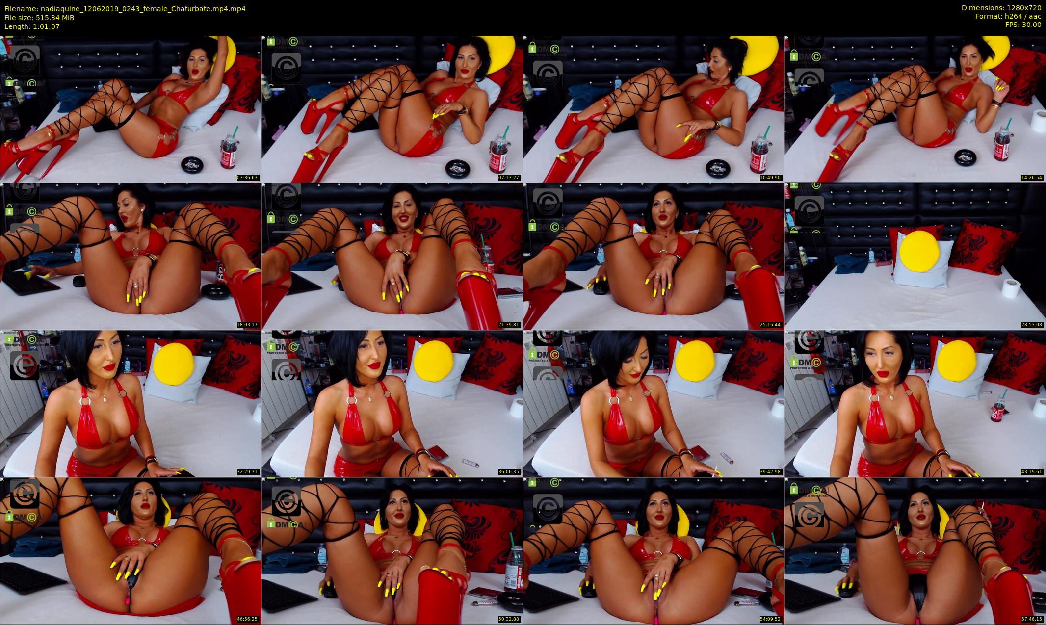 nadiaquine — 62 minute Chaturbate female cam show recording, 720p, Jun 12, 2019