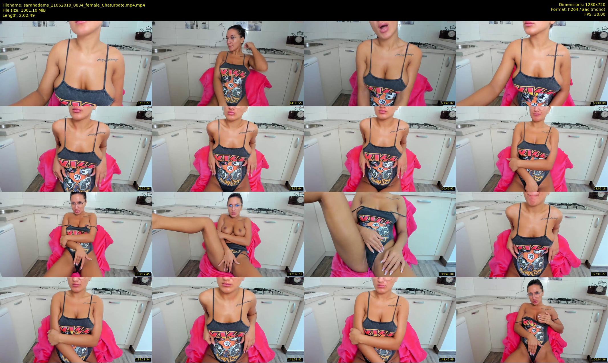 sarahadams — 123 minute Chaturbate female cam show recording, 720p, Jun 11, 2019