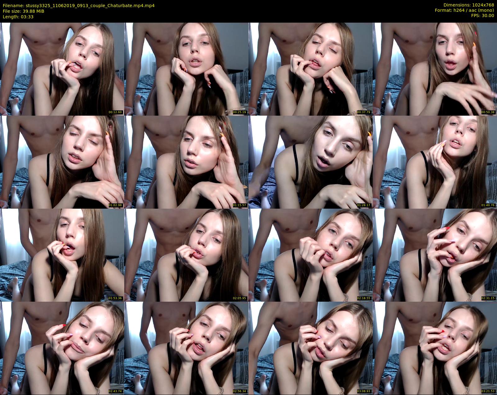stussy3325 — 4 minute Chaturbate couple cam show recording, 720p, Jun 11, 2019