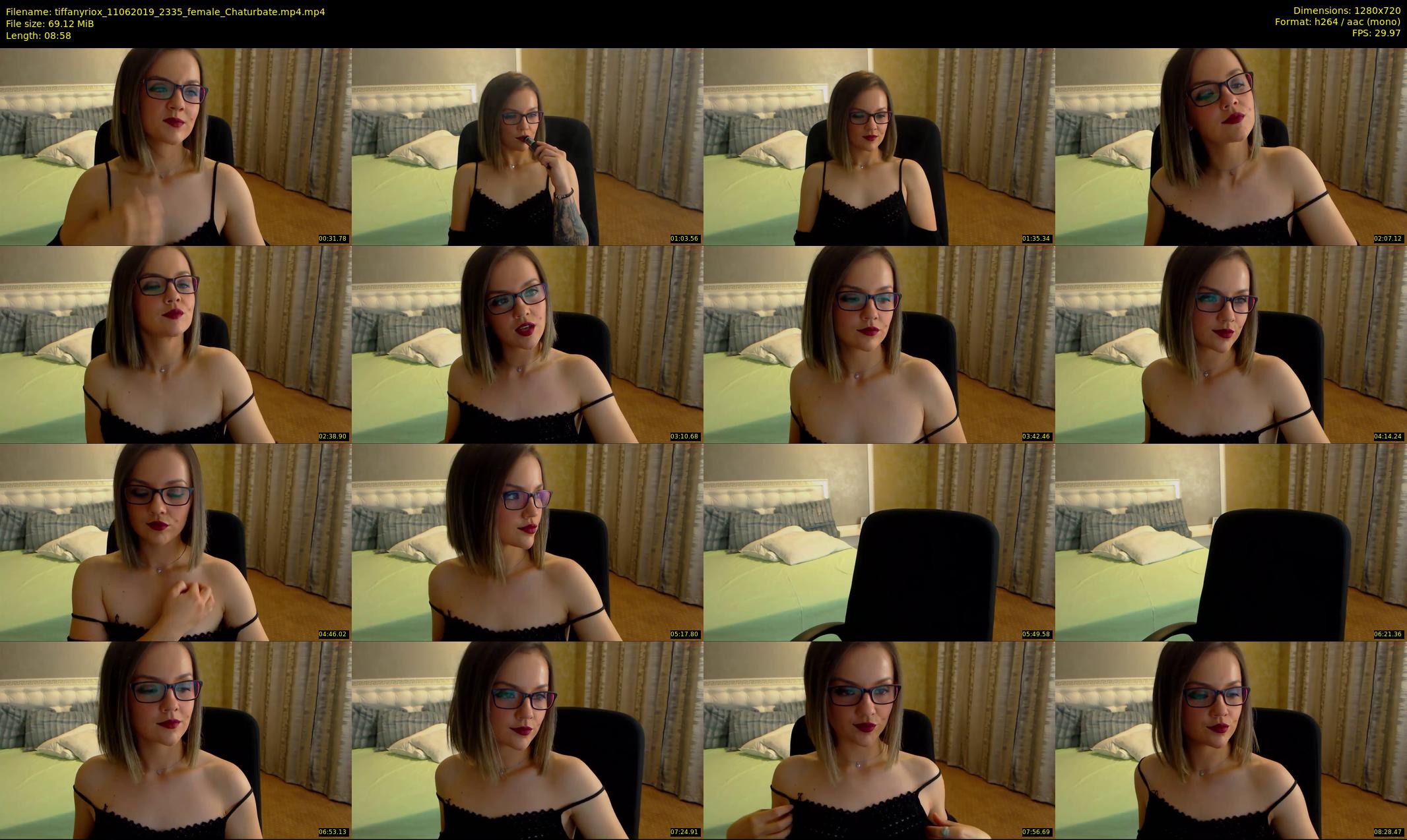 tiffanyriox — 9 minute Chaturbate female cam show recording, 720p, Jun 11, 2019