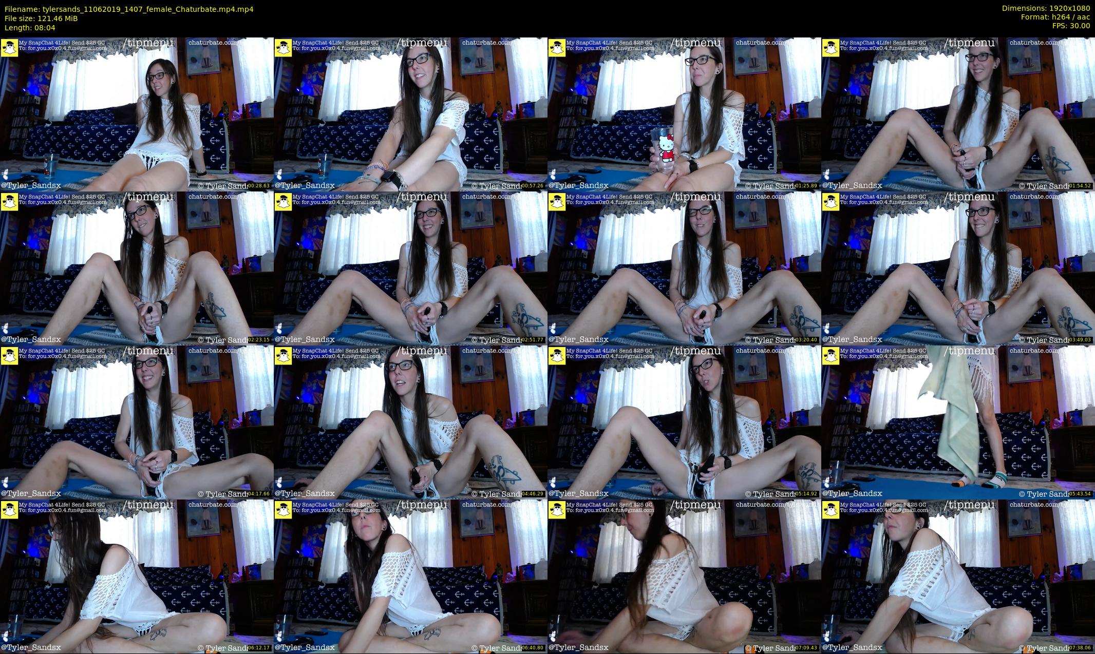 tylersands — 9 minute Chaturbate female cam show recording, 1080p, Jun 11, 2019