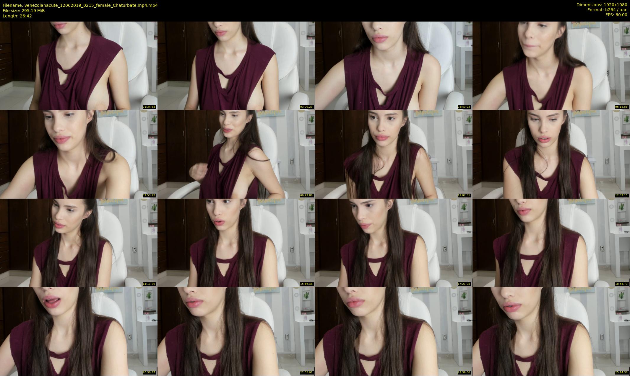 venezolanacute — 27 minute Chaturbate female cam show recording, 1080p, Jun 12, 2019