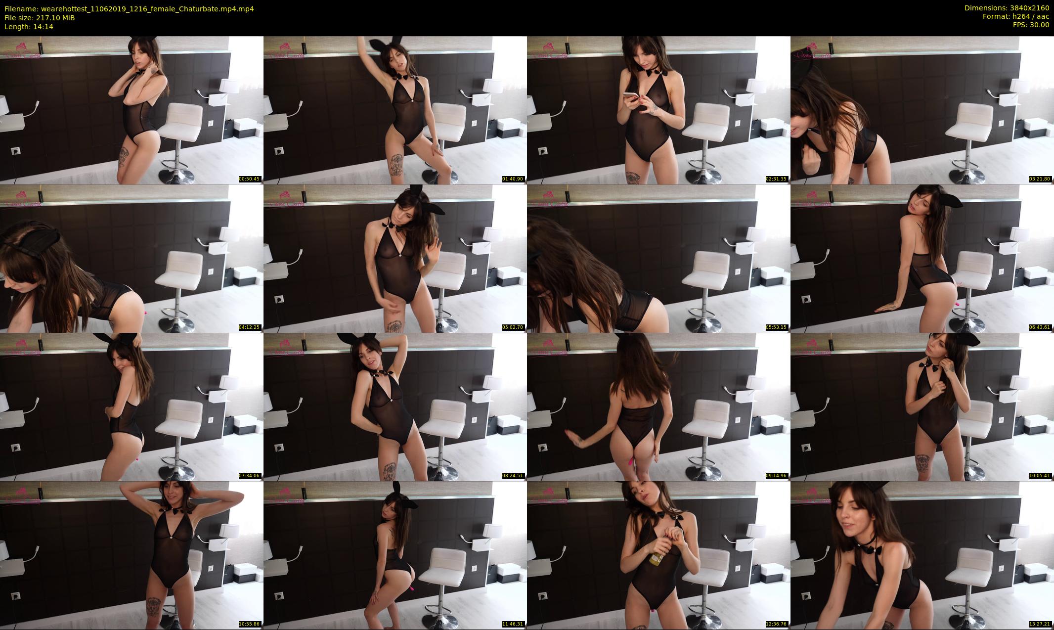 wearehottest — 15 minute Chaturbate couple cam show recording, 4K, Jun 11, 2019