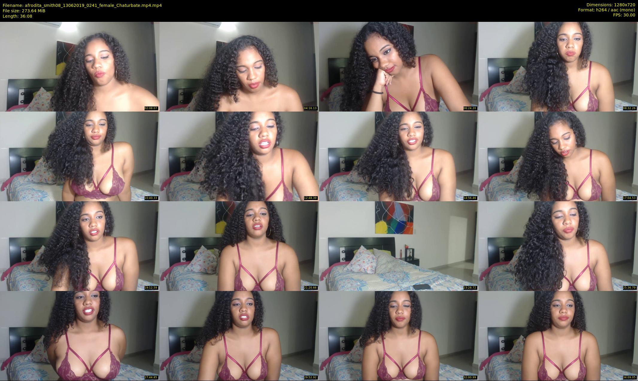 afrodita_smith08 — 37 minute Chaturbate female cam show recording, 720p, Jun 13, 2019