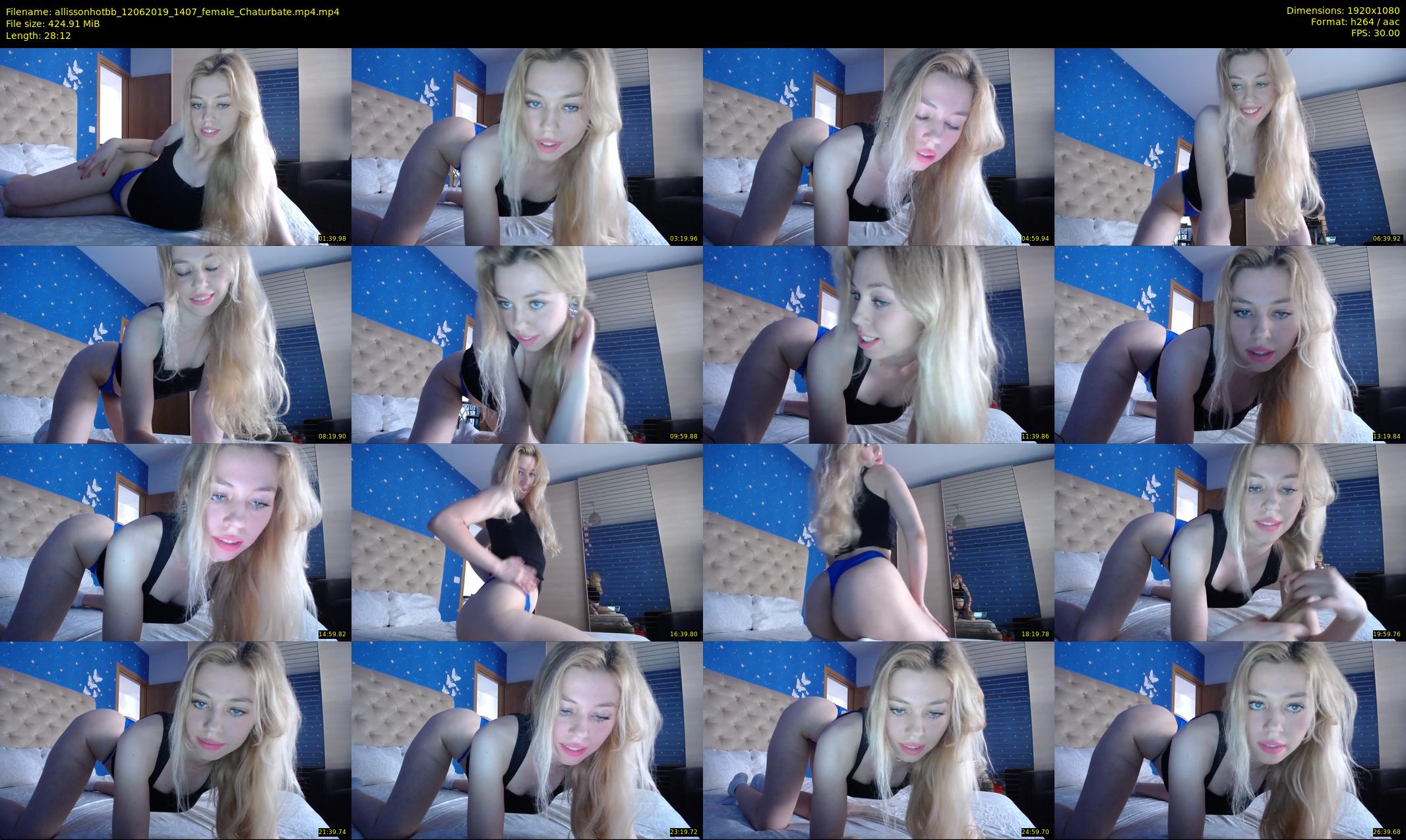allissonhotbb — 29 minute Chaturbate female cam show recording, 1080p, Jun 12, 2019
