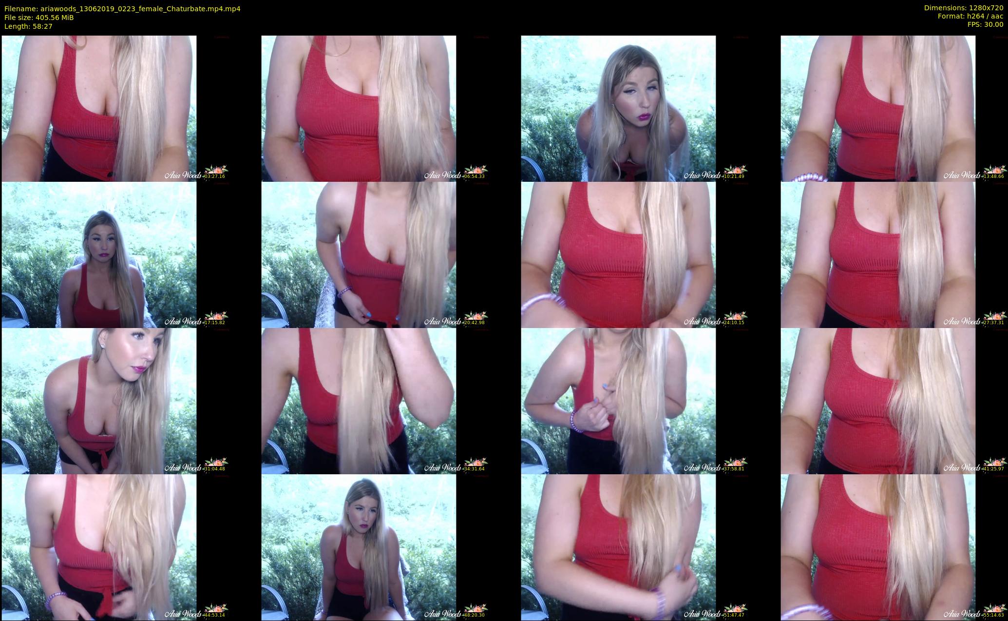 ariawoods — 59 minute Chaturbate female cam show recording, 720p, Jun 13, 2019