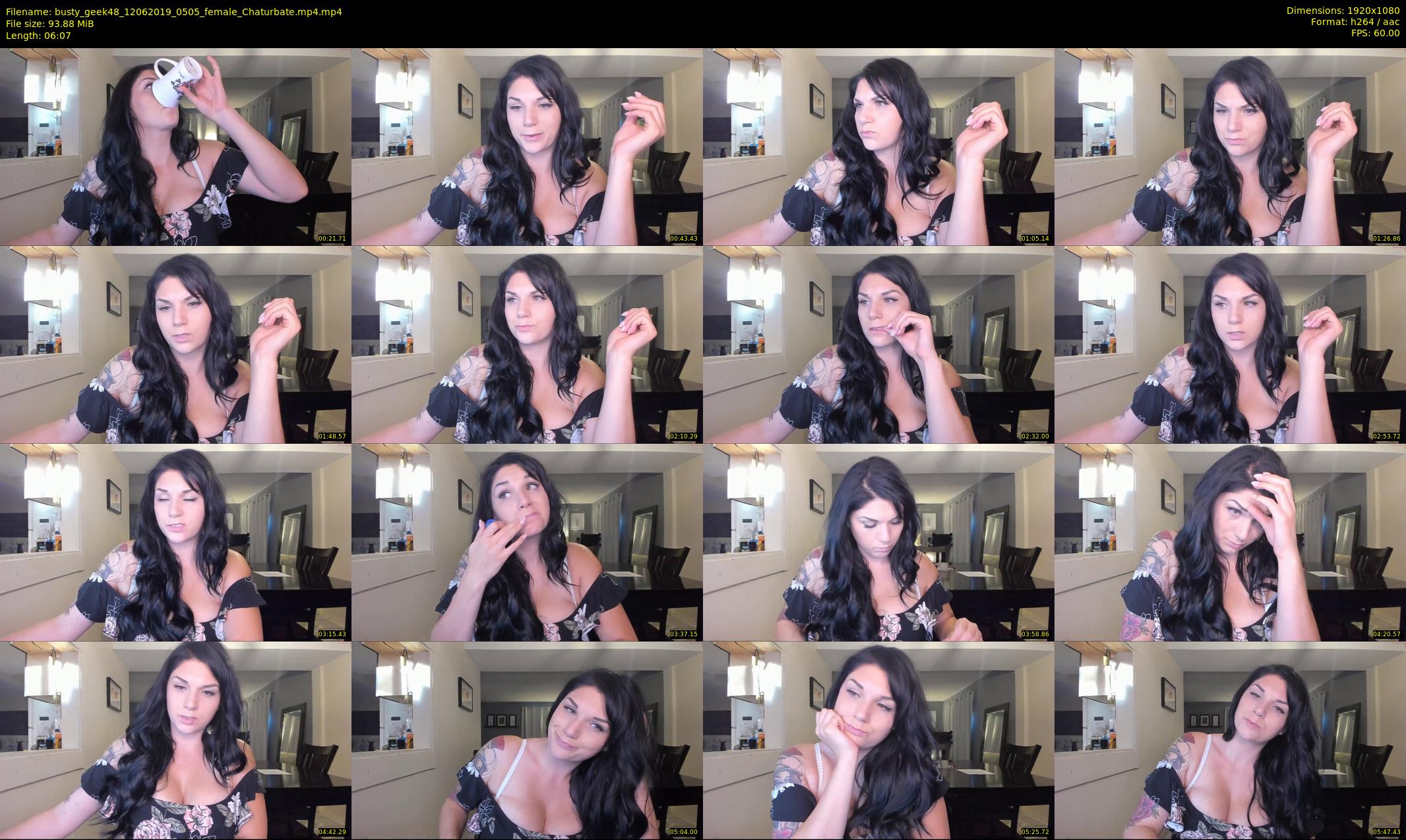 busty_geek48 — 7 minute Chaturbate female cam show recording, 1080p, Jun 12, 2019