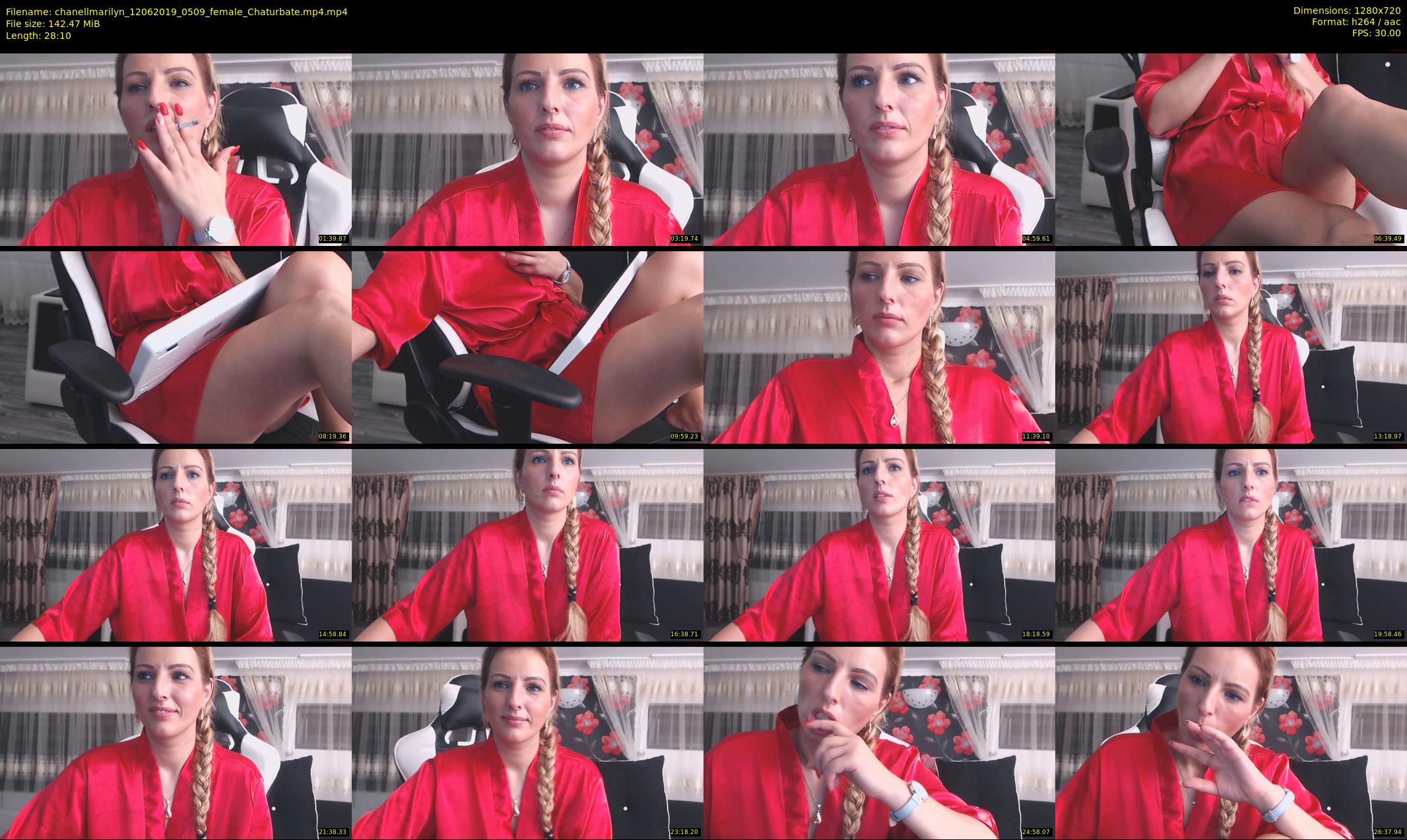 chanellmarilyn — 29 minute Chaturbate female cam show recording, 720p, Jun 12, 2019