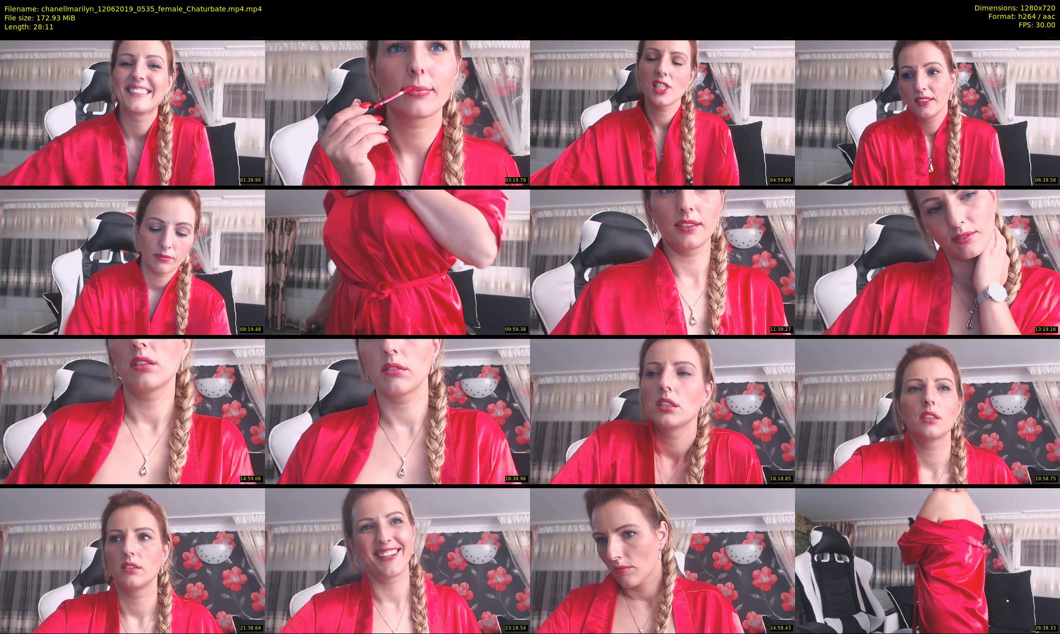 chanellmarilyn — 29 minute Chaturbate female cam show recording, 720p, Jun 12, 2019