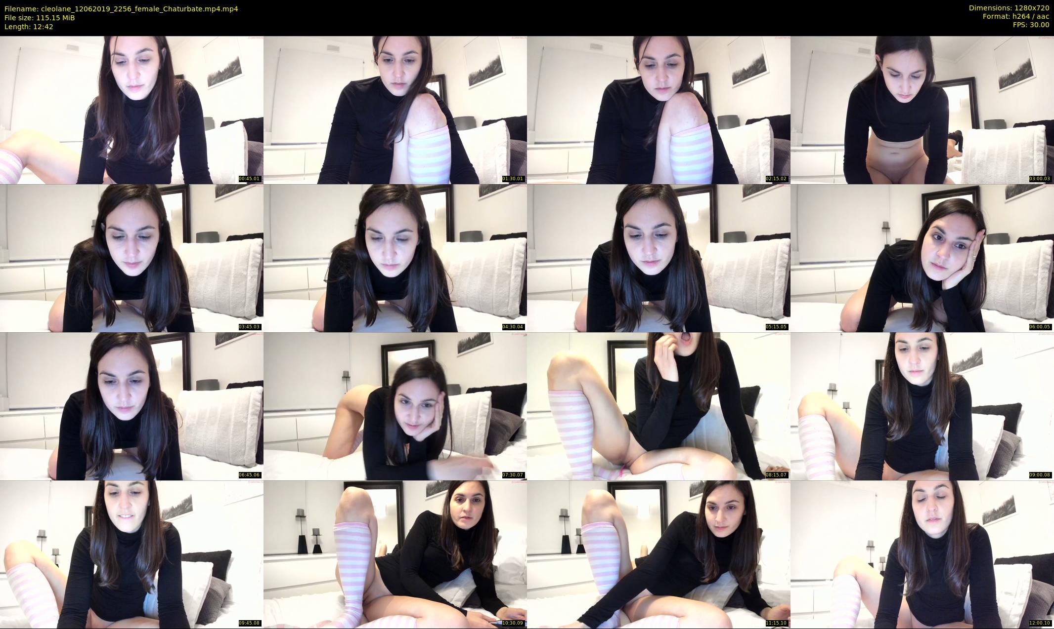 cleolane — 13 minute Chaturbate female cam show recording, 720p, Jun 12, 2019