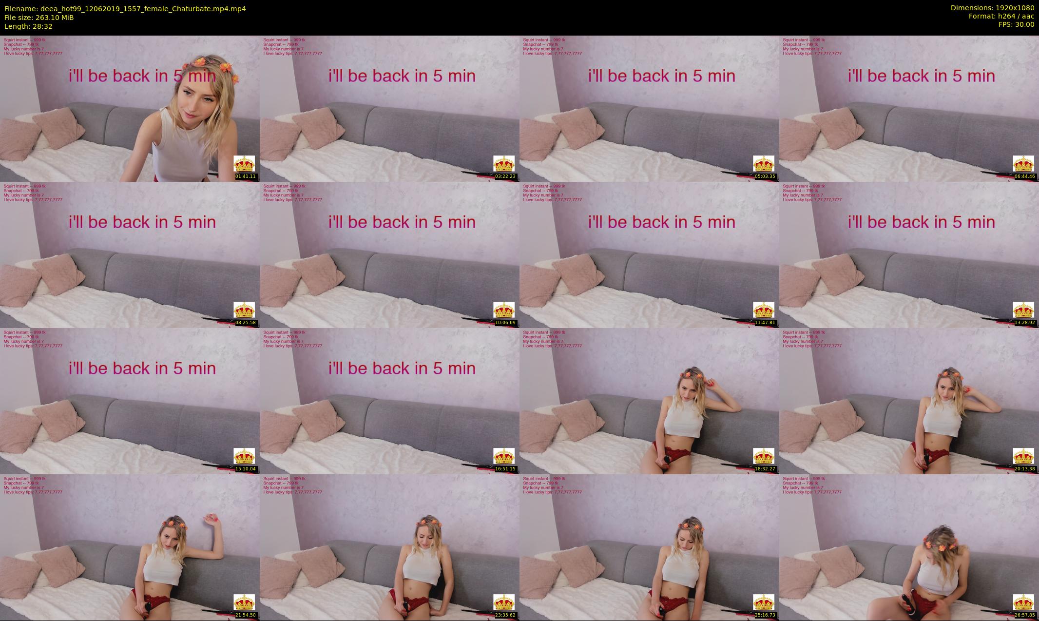 deea_hot99 — 29 minute Chaturbate female cam show recording, 1080p, Jun 12, 2019