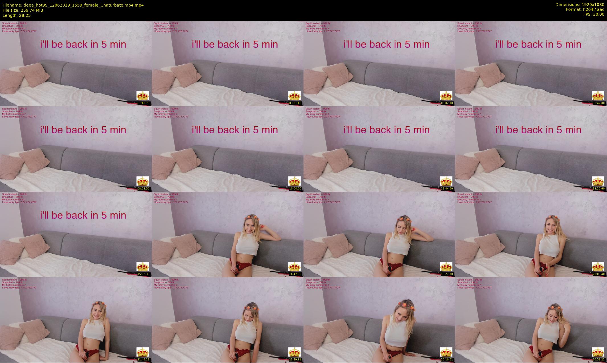 deea_hot99 — 29 minute Chaturbate female cam show recording, 1080p, Jun 12, 2019