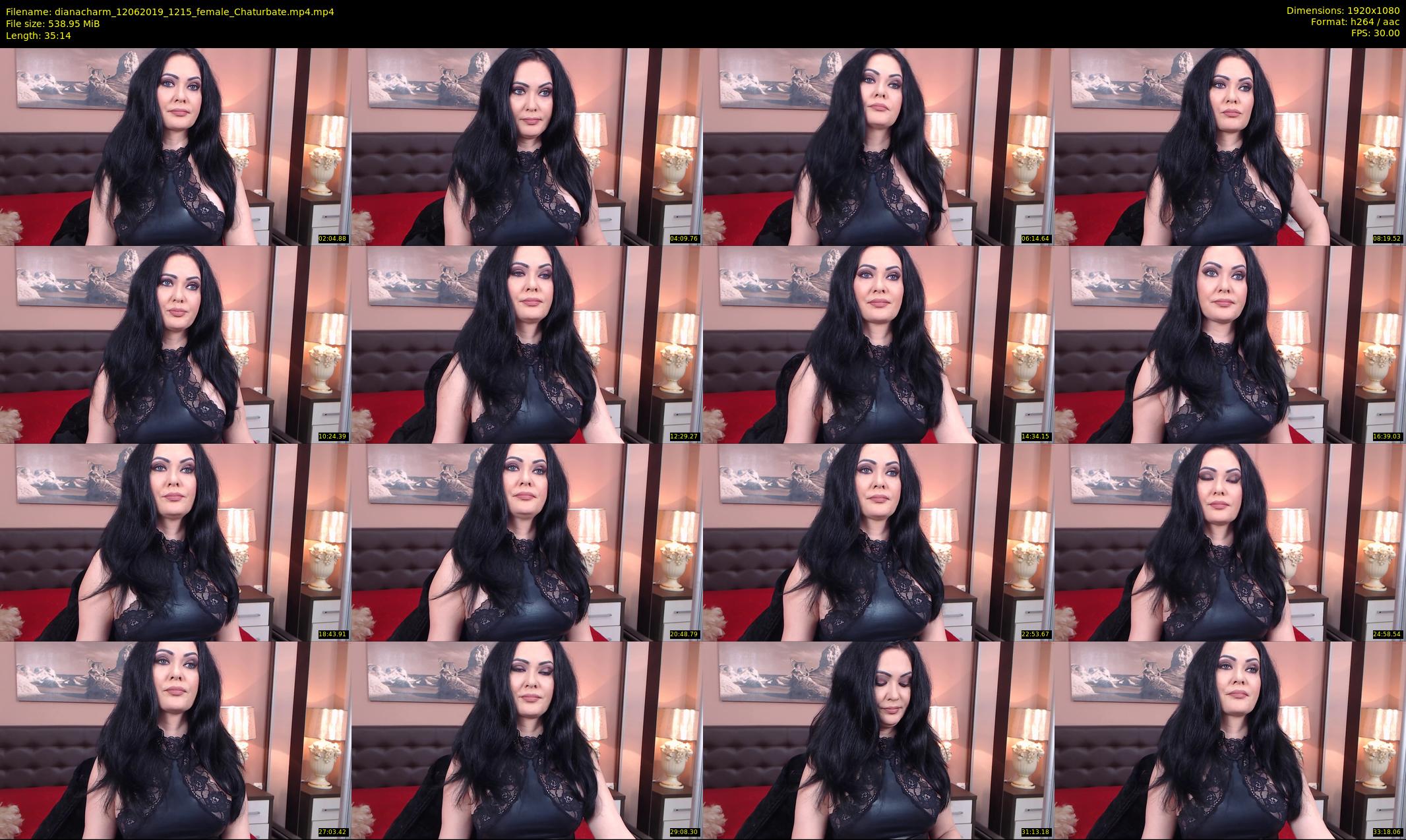 dianacharm — 36 minute Chaturbate female cam show recording, 1080p, Jun 12, 2019
