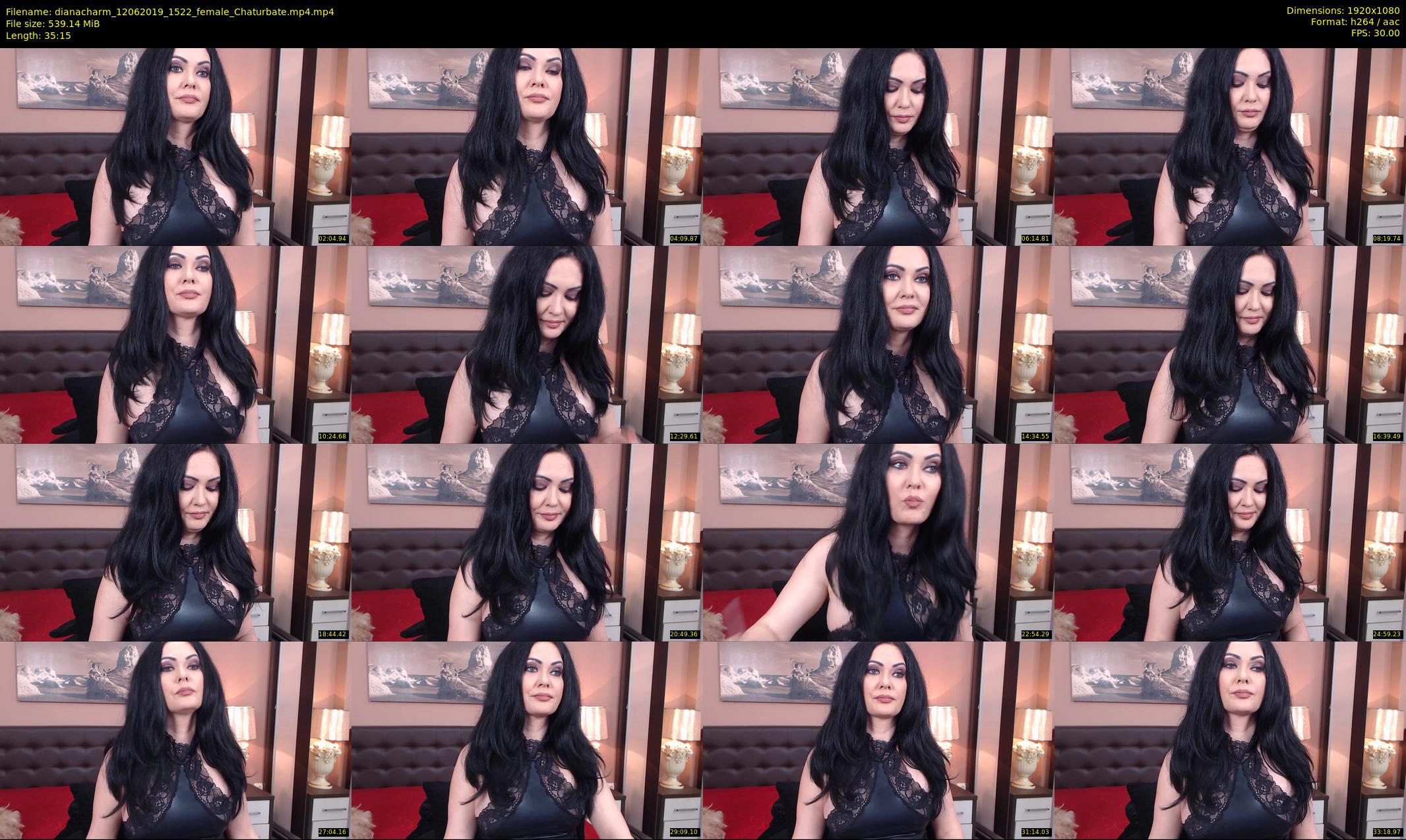 dianacharm — 36 minute Chaturbate female cam show recording, 1080p, Jun 12, 2019