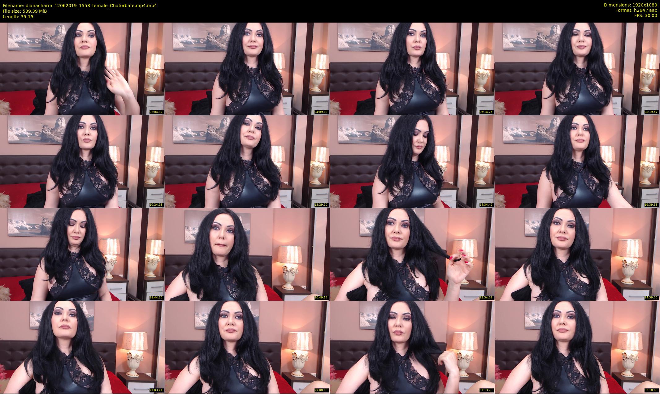 dianacharm — 36 minute Chaturbate female cam show recording, 1080p, Jun 12, 2019