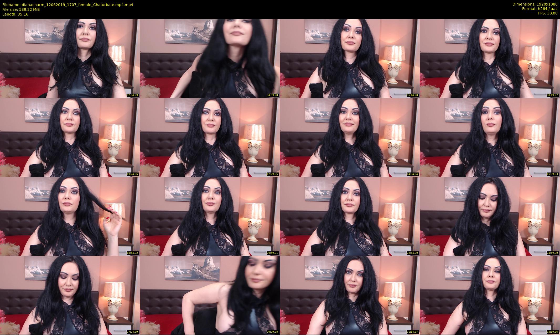 dianacharm — 36 minute Chaturbate female cam show recording, 1080p, Jun 12, 2019